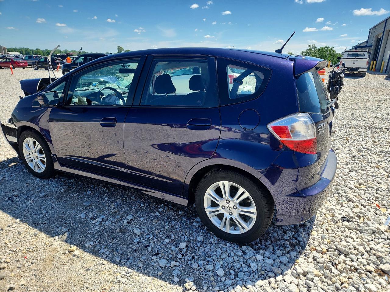 2009 Honda Fit Sport Синий vin: JHMGE88419S045843