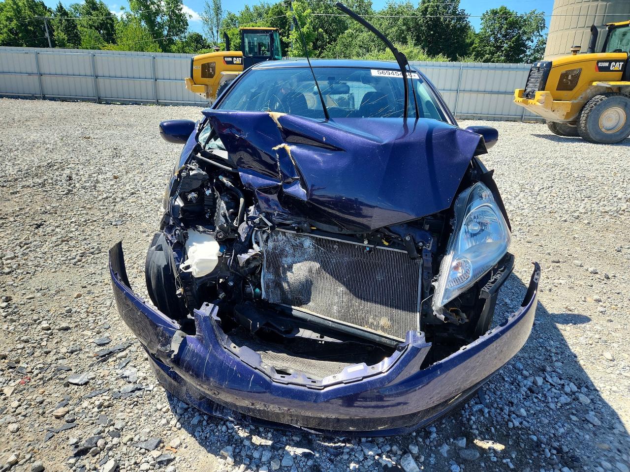 2009 Honda Fit Sport Синий vin: JHMGE88419S045843