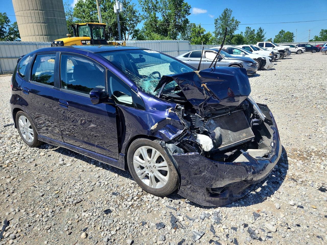 2009 Honda Fit Sport Синий vin: JHMGE88419S045843