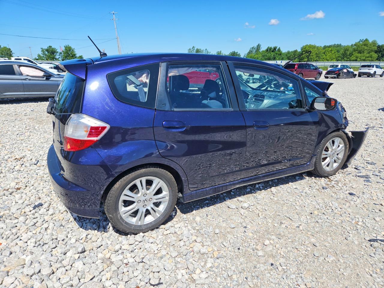 2009 Honda Fit Sport Синий vin: JHMGE88419S045843