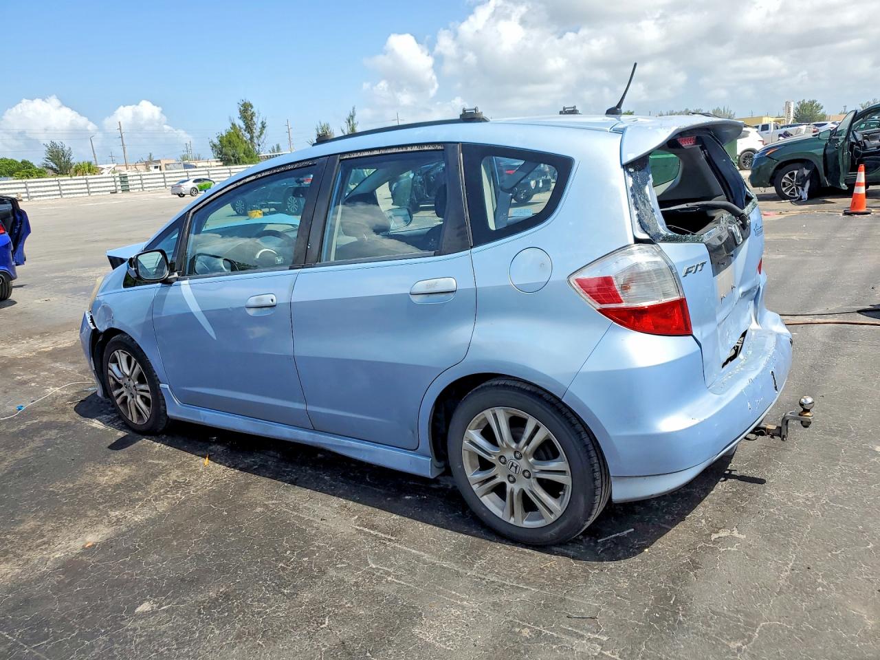 2009 Honda Fit Sport Blue vin: JHMGE88419S060004