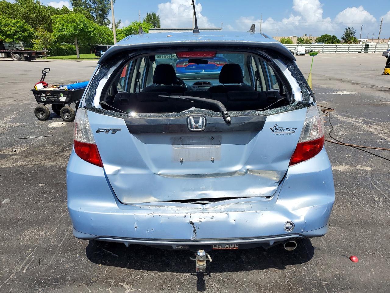 2009 Honda Fit Sport Blue vin: JHMGE88419S060004