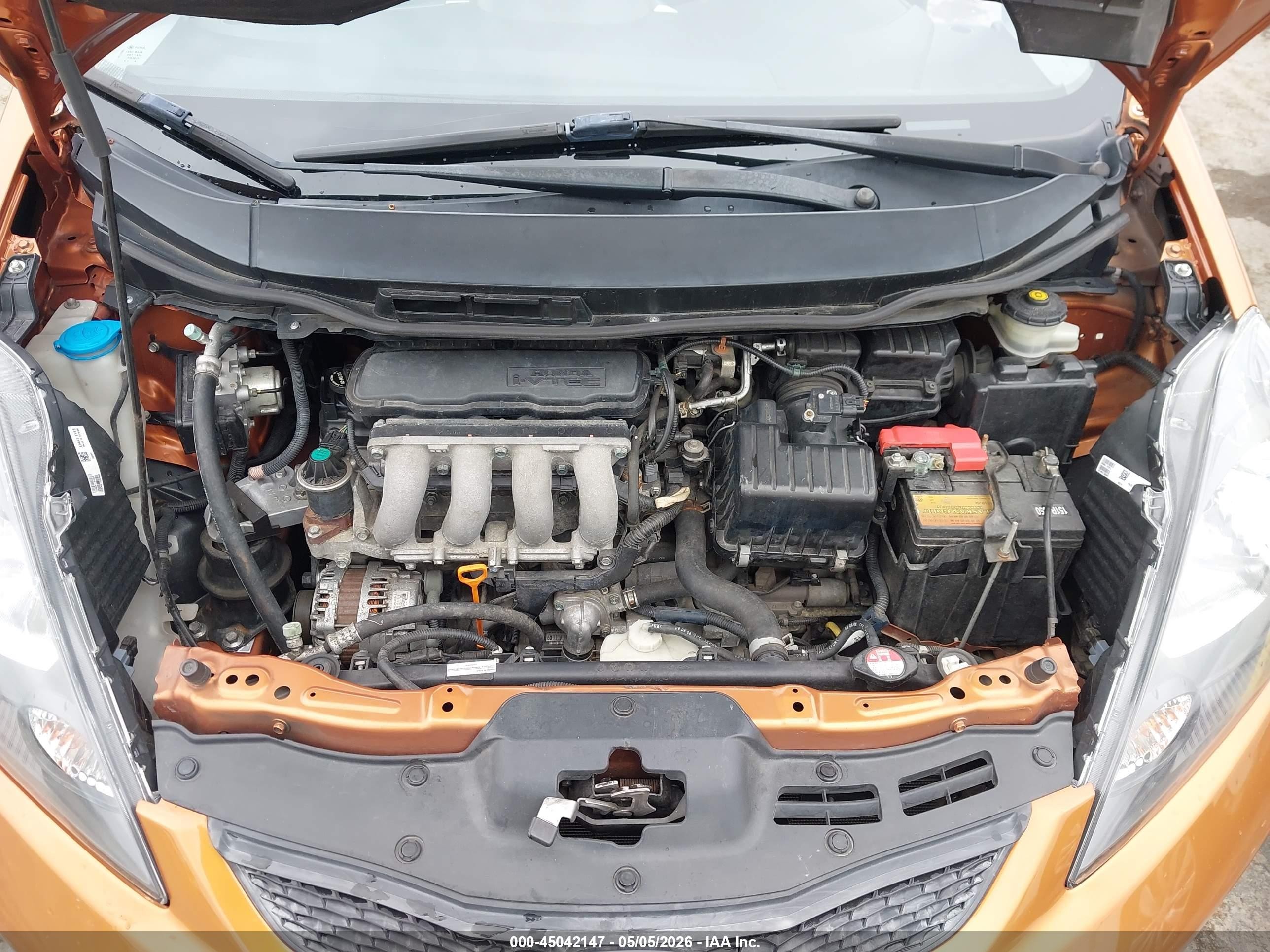 2009 Honda Fit Sport Orange vin: JHMGE88419S061637