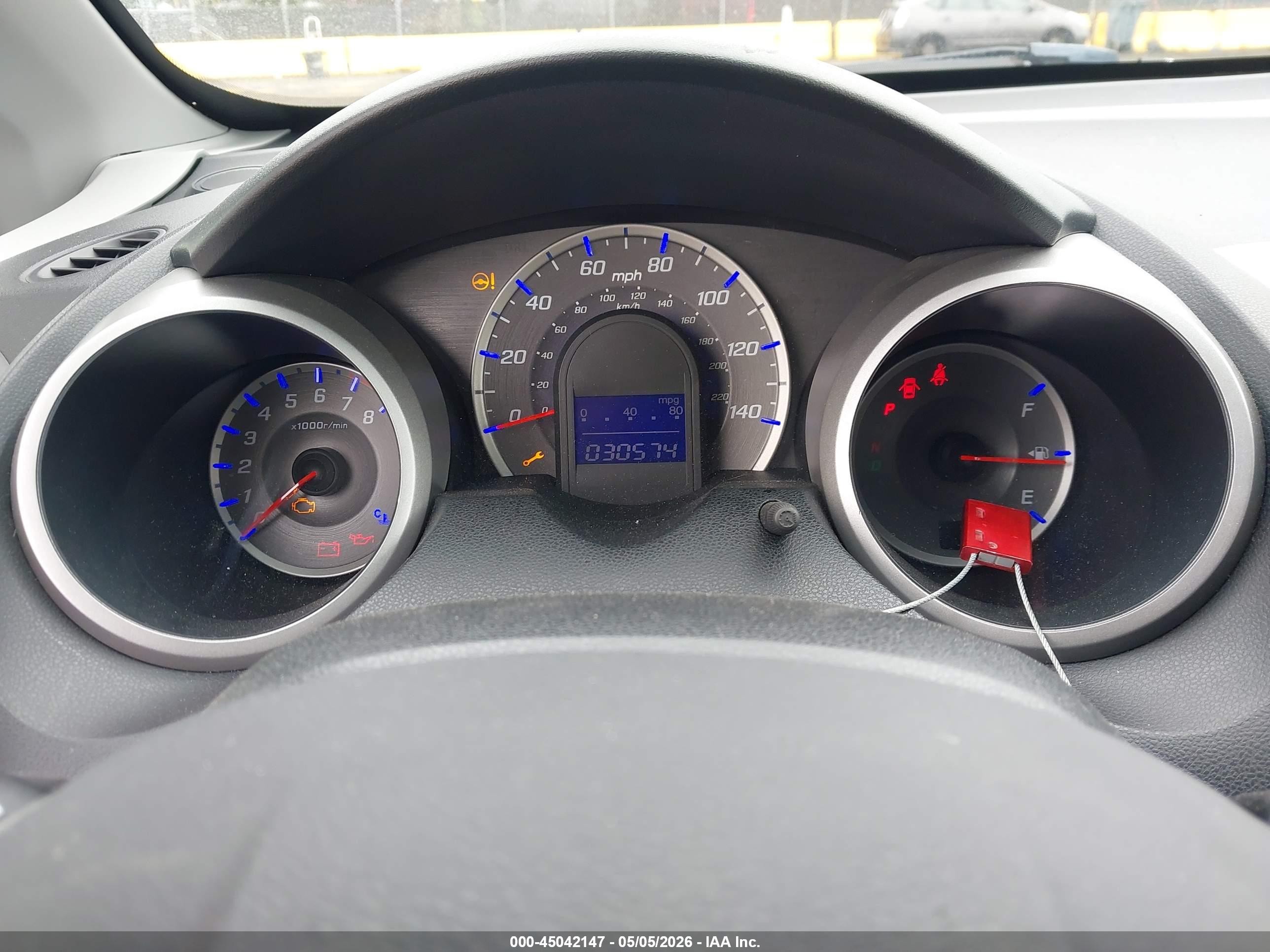 2009 Honda Fit Sport Orange vin: JHMGE88419S061637
