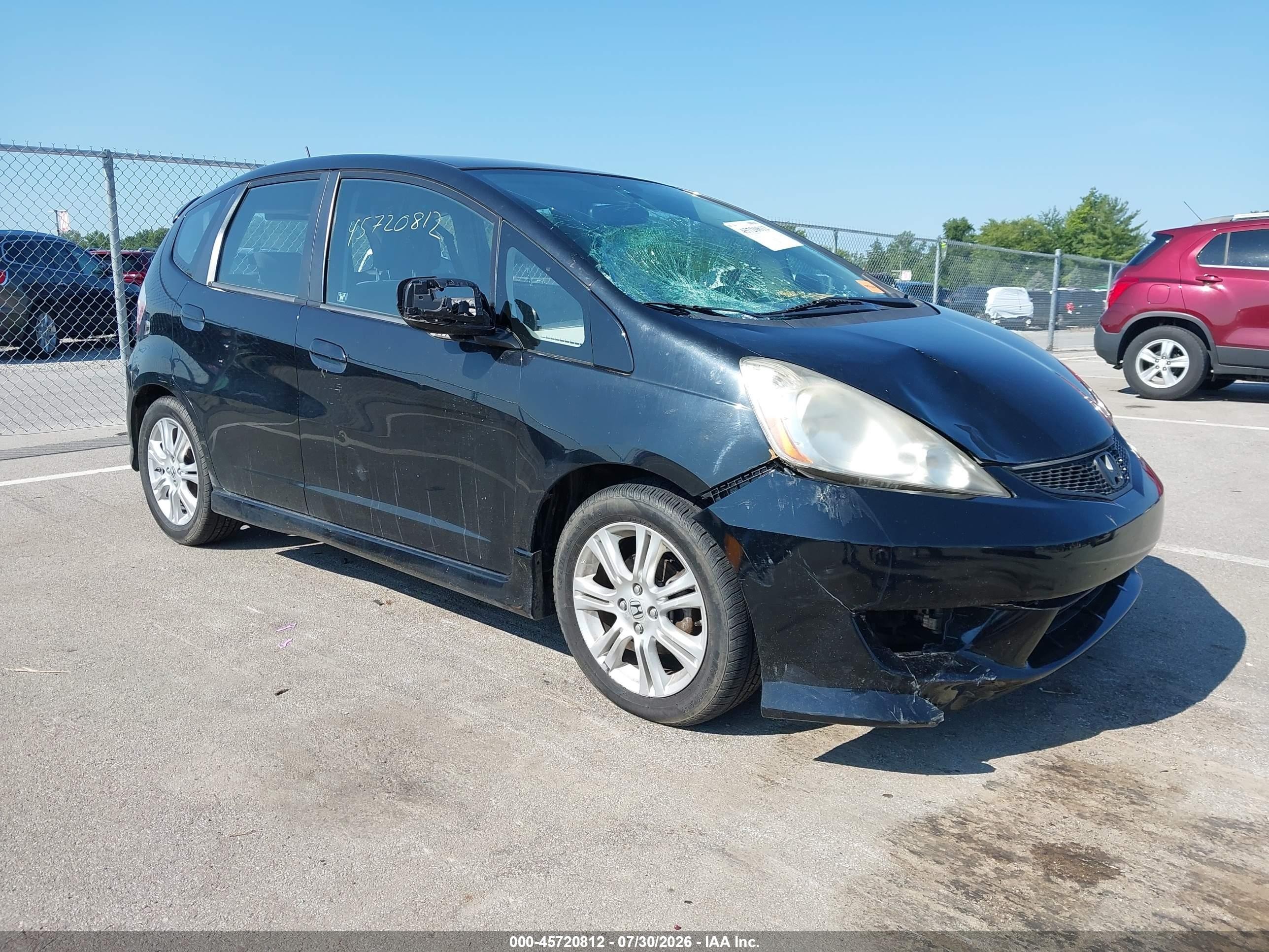 2009 Honda Fit Sport Черный vin: JHMGE88419S068779