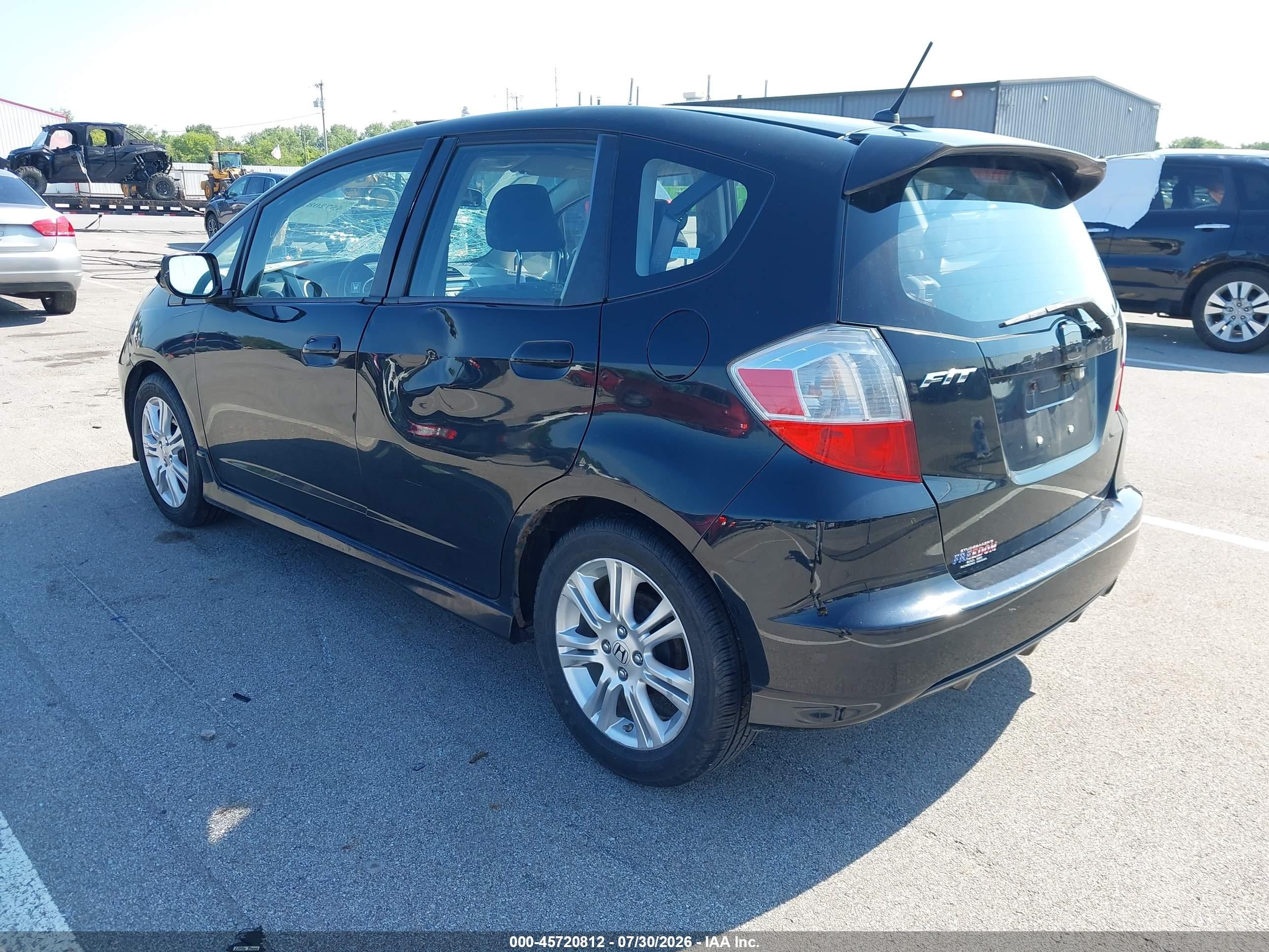 2009 Honda Fit Sport Черный vin: JHMGE88419S068779