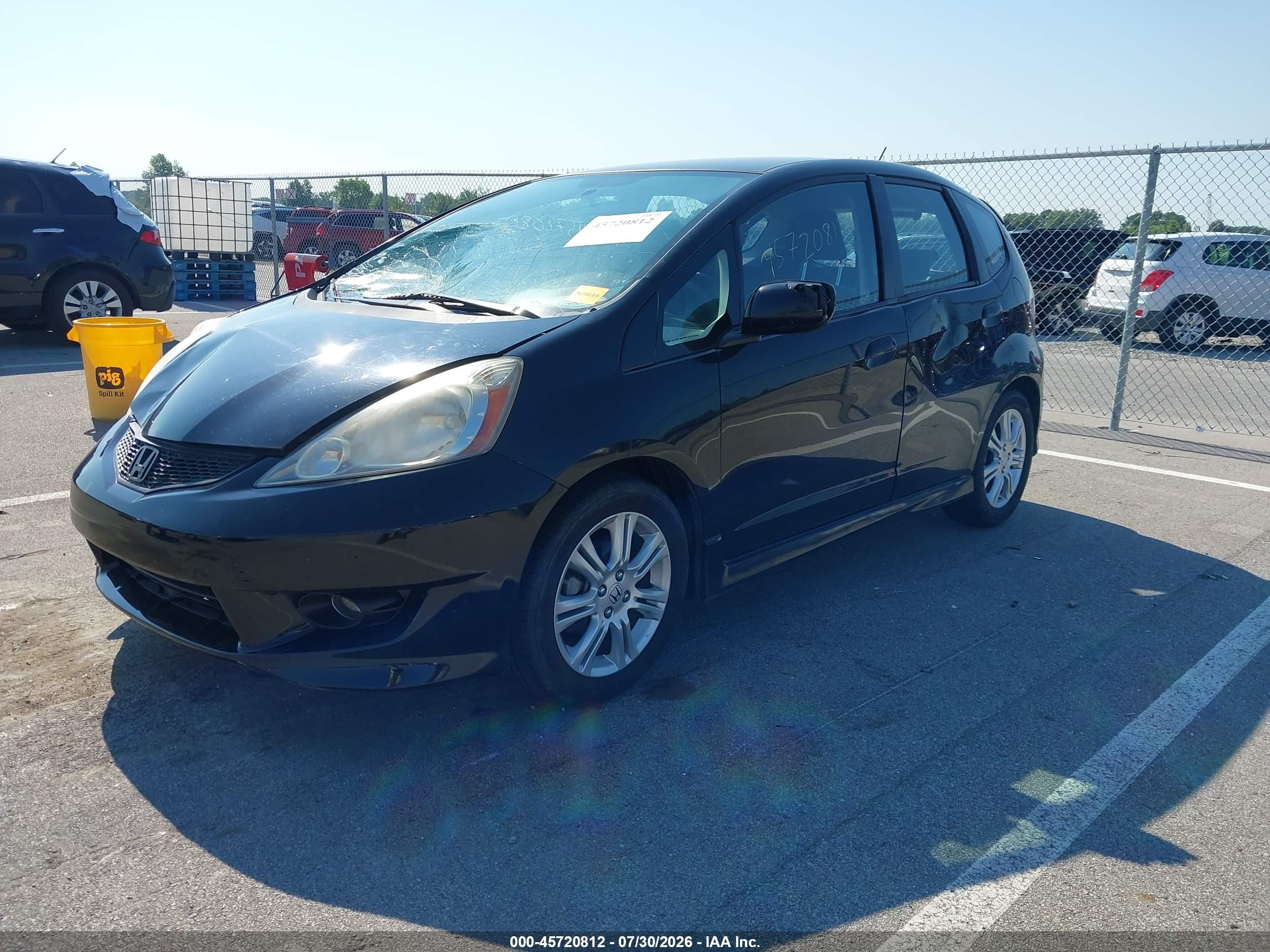 2009 Honda Fit Sport Черный vin: JHMGE88419S068779