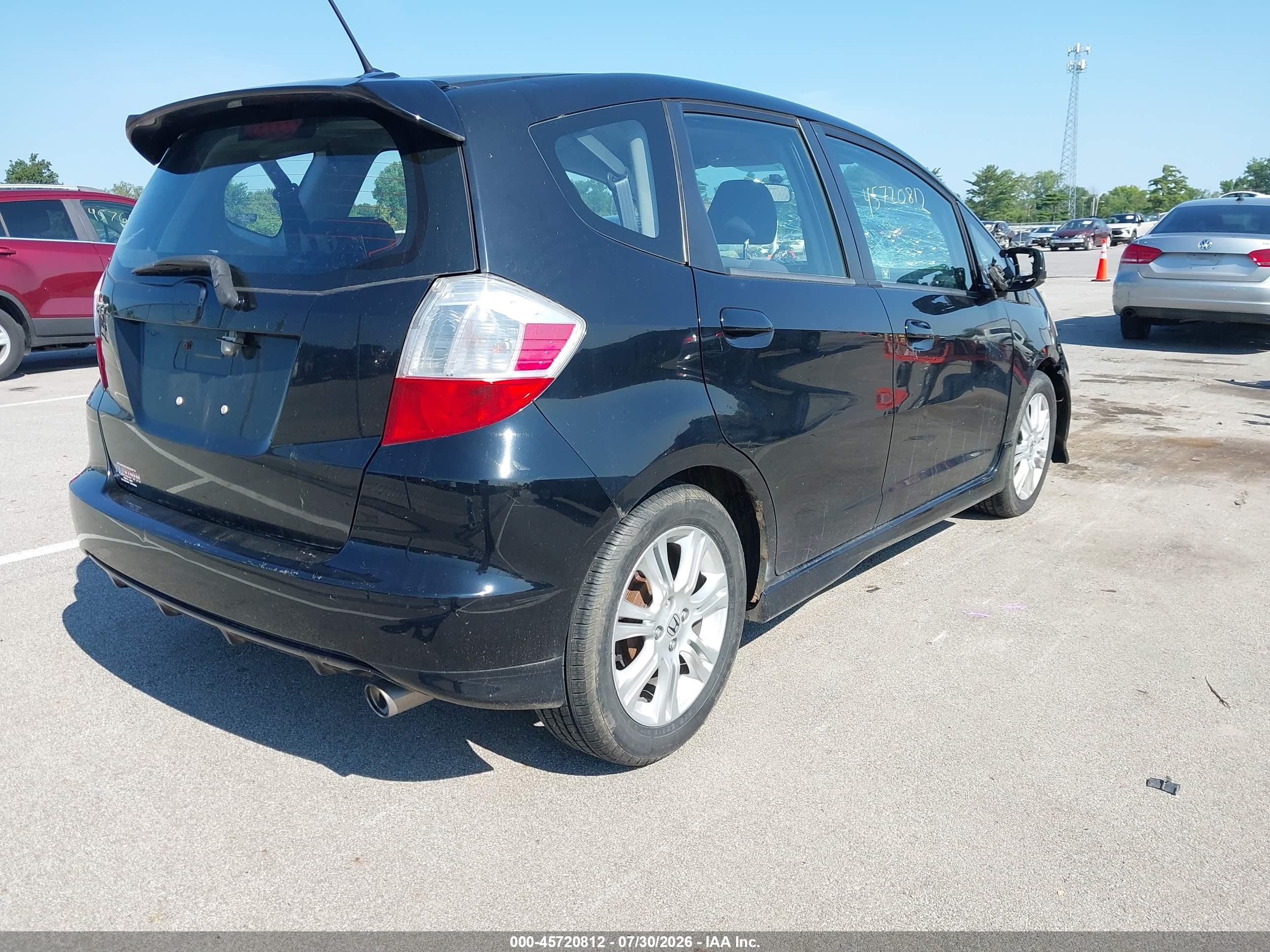 2009 Honda Fit Sport Черный vin: JHMGE88419S068779