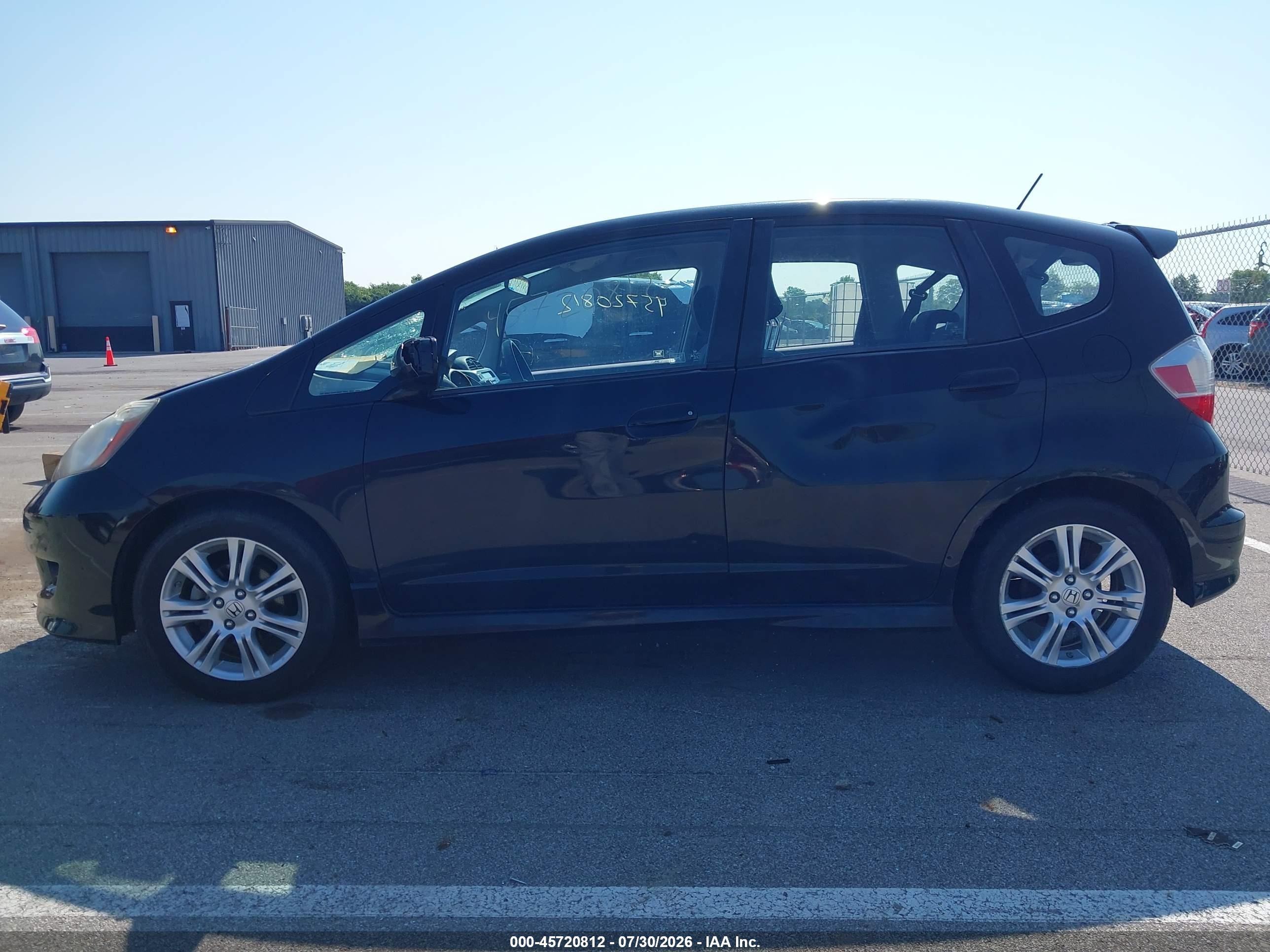 2009 Honda Fit Sport Черный vin: JHMGE88419S068779