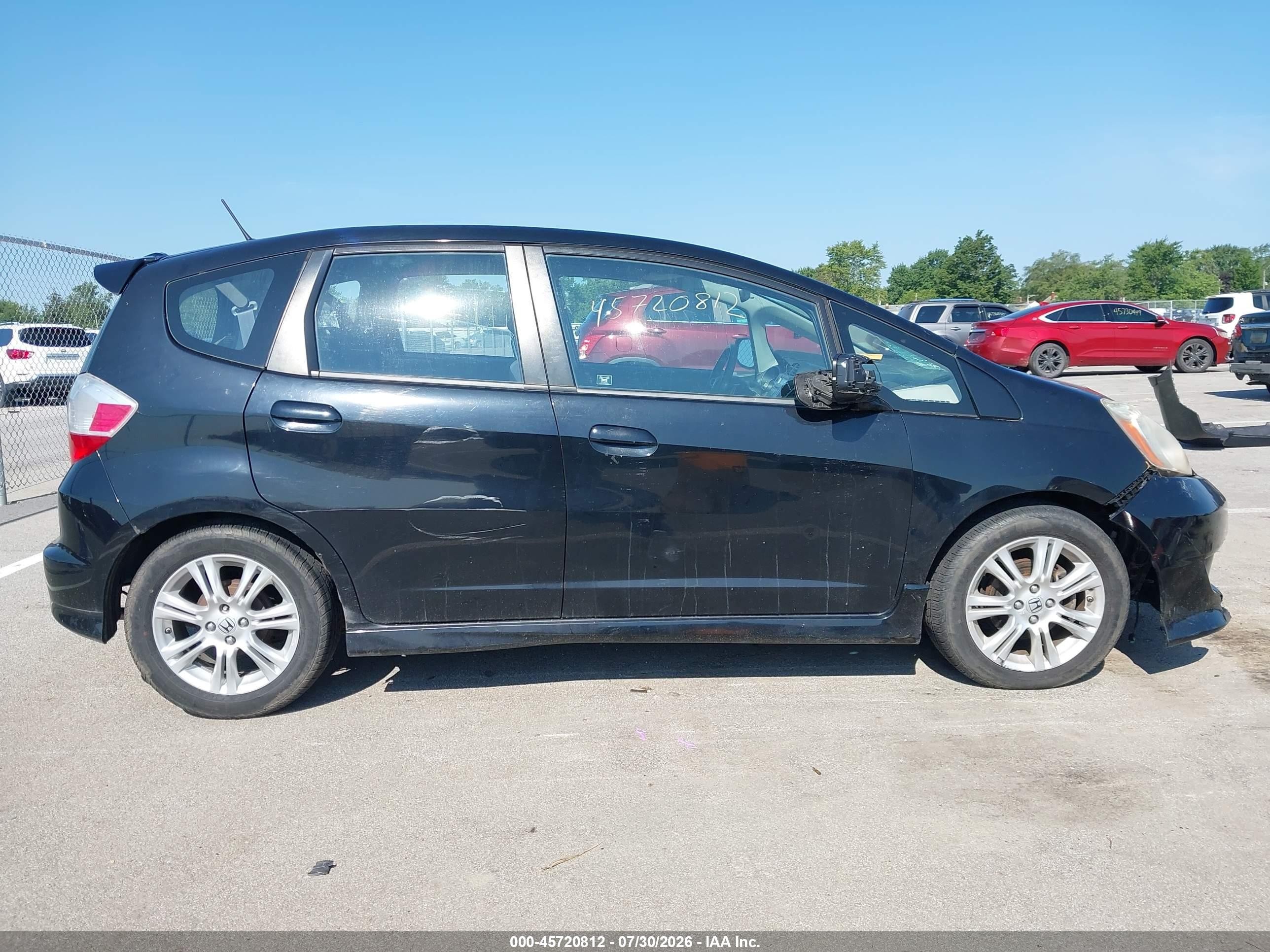 2009 Honda Fit Sport Черный vin: JHMGE88419S068779