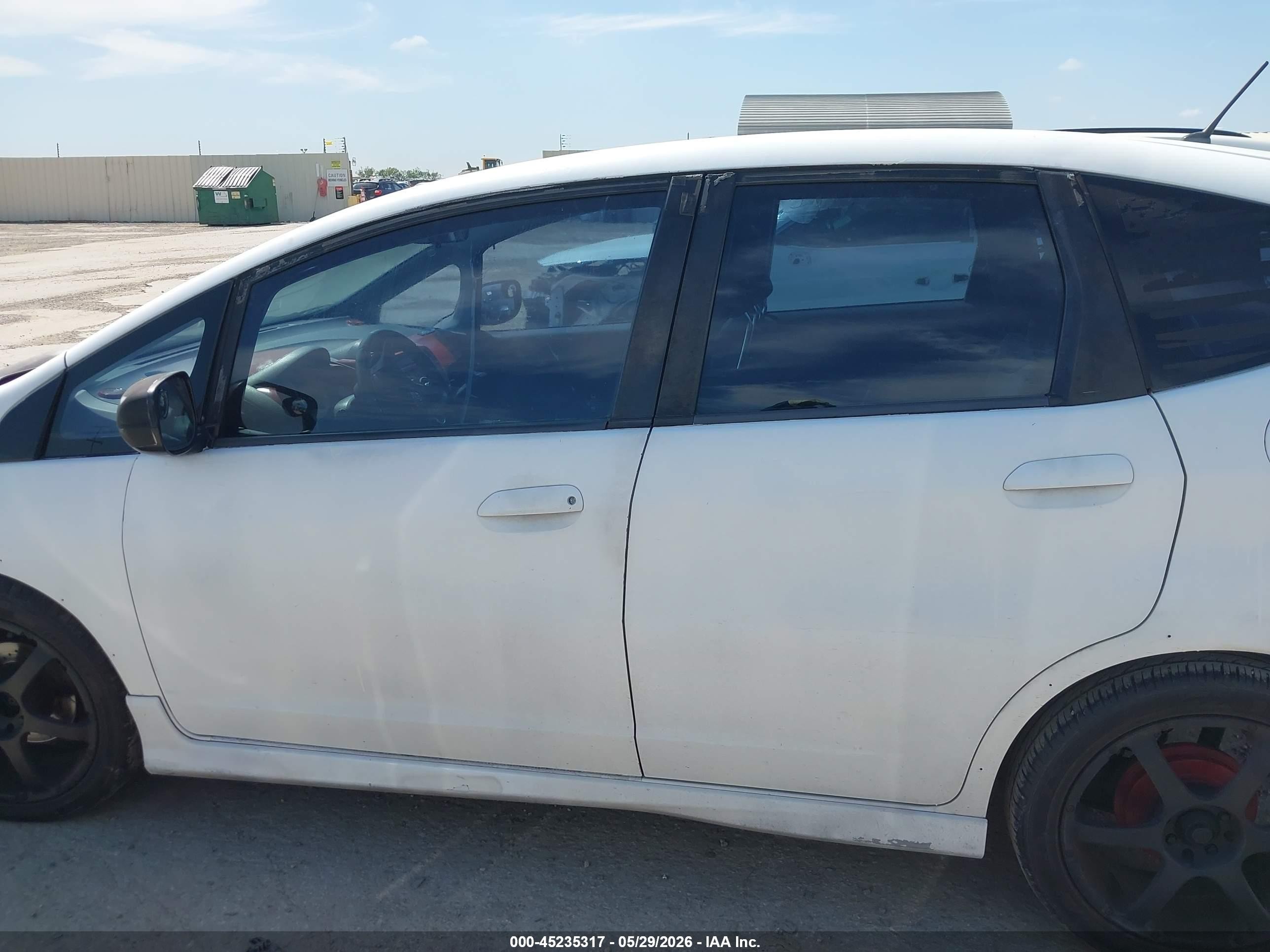 2009 Honda Fit Sport White vin: JHMGE88419S069401