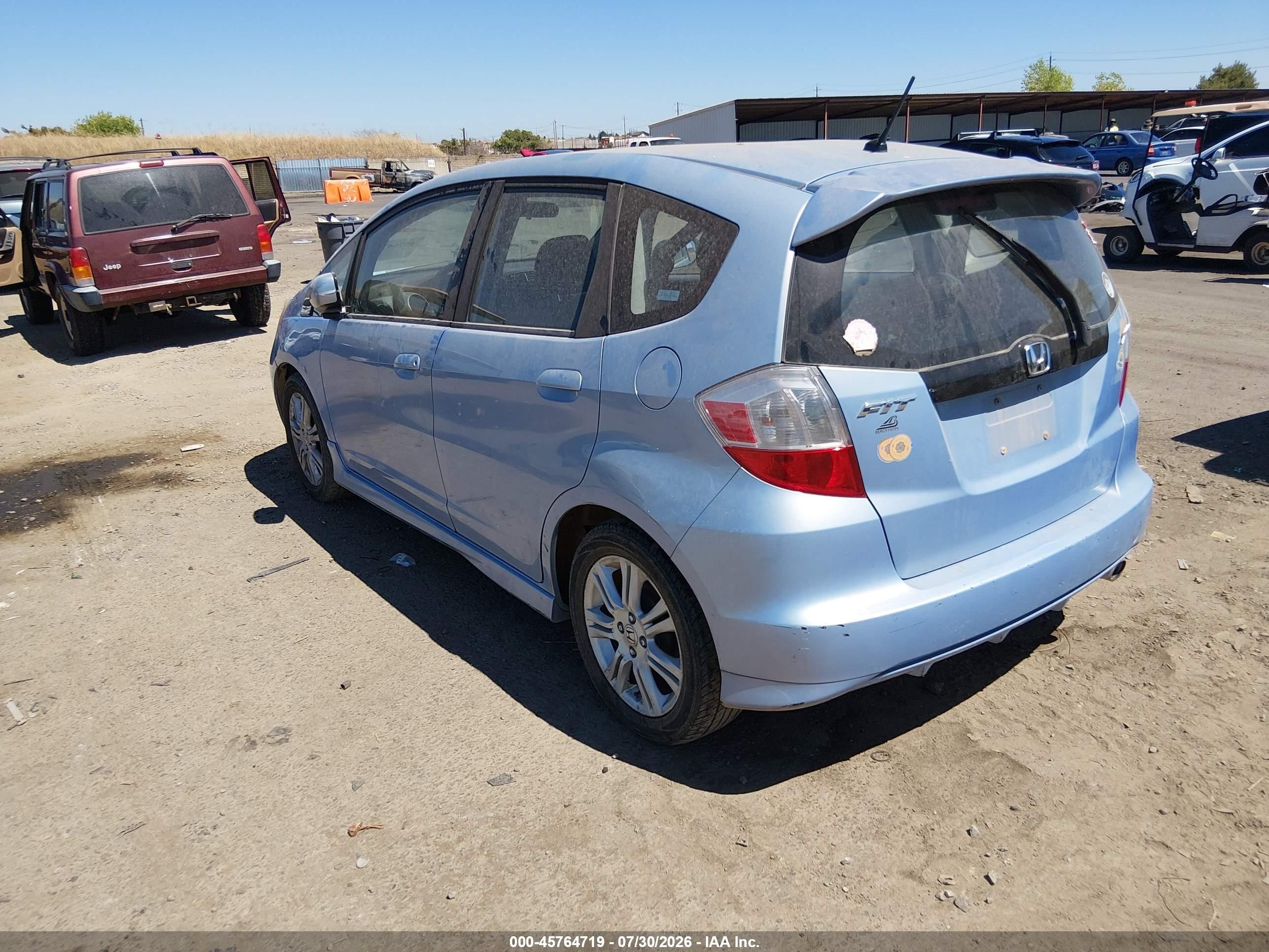 2009 Honda Fit Sport Blue vin: JHMGE88429C001716