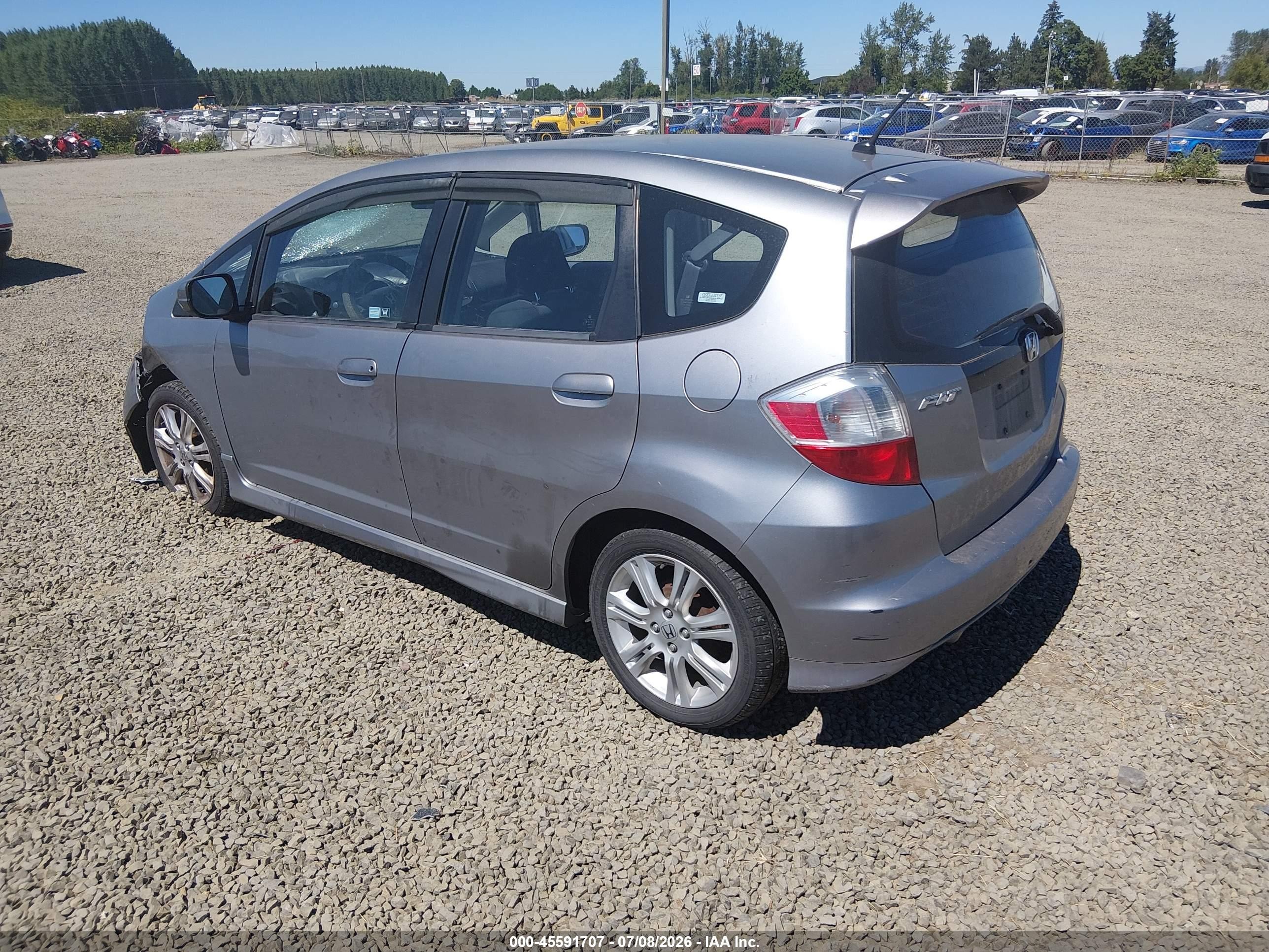 2009 Honda Fit Sport Gray vin: JHMGE88429C004034