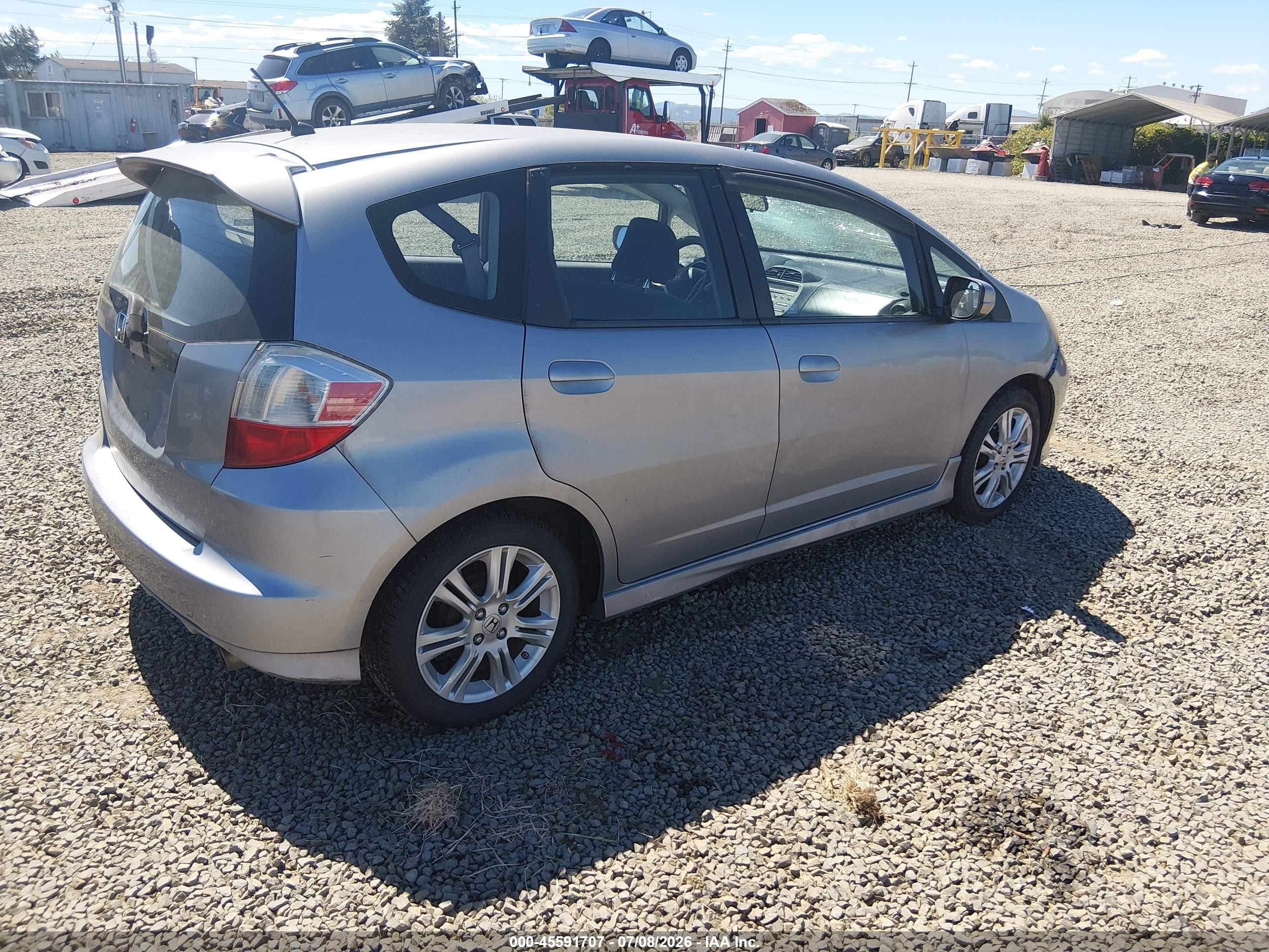 2009 Honda Fit Sport Gray vin: JHMGE88429C004034