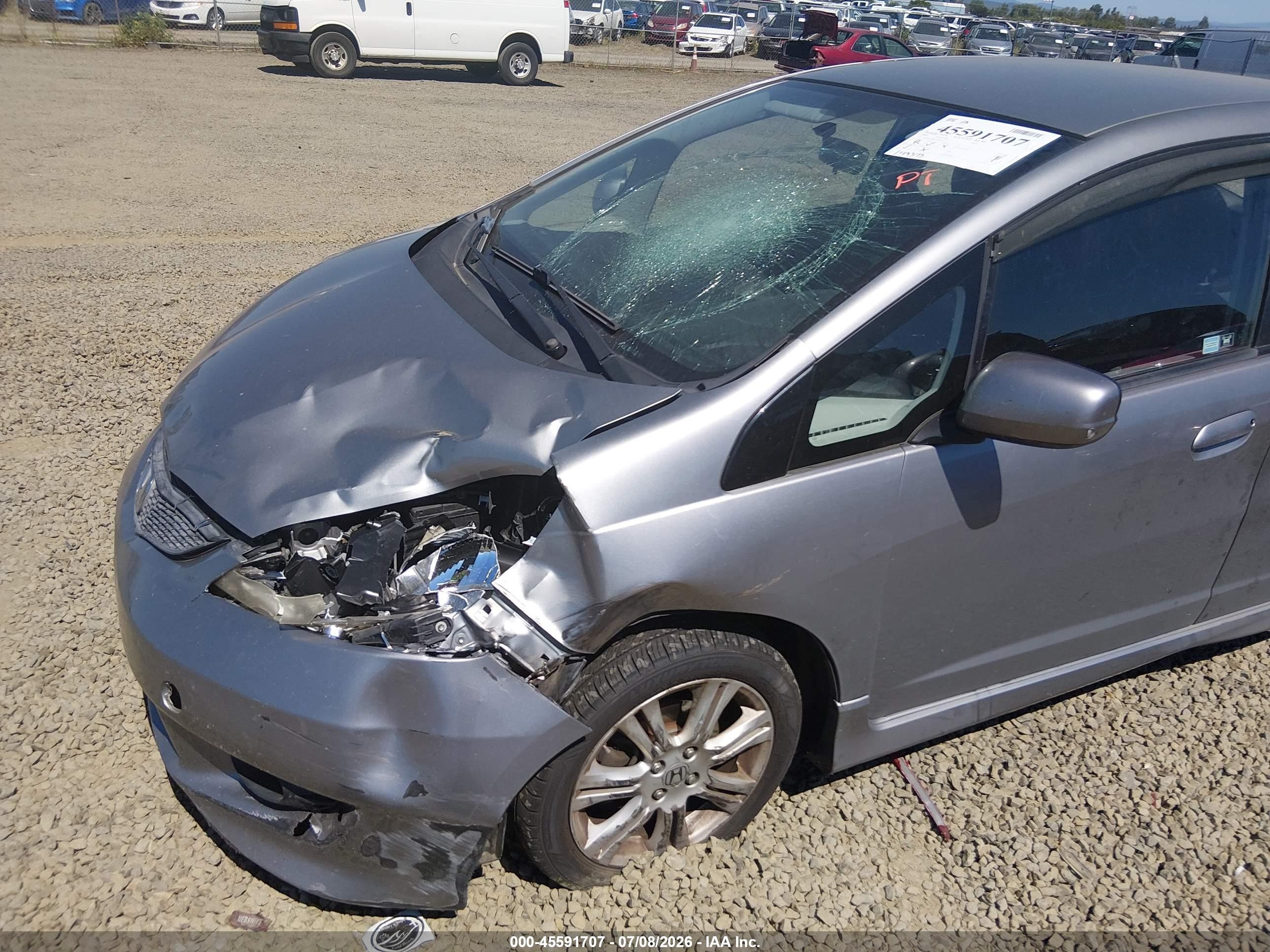 2009 Honda Fit Sport Gray vin: JHMGE88429C004034