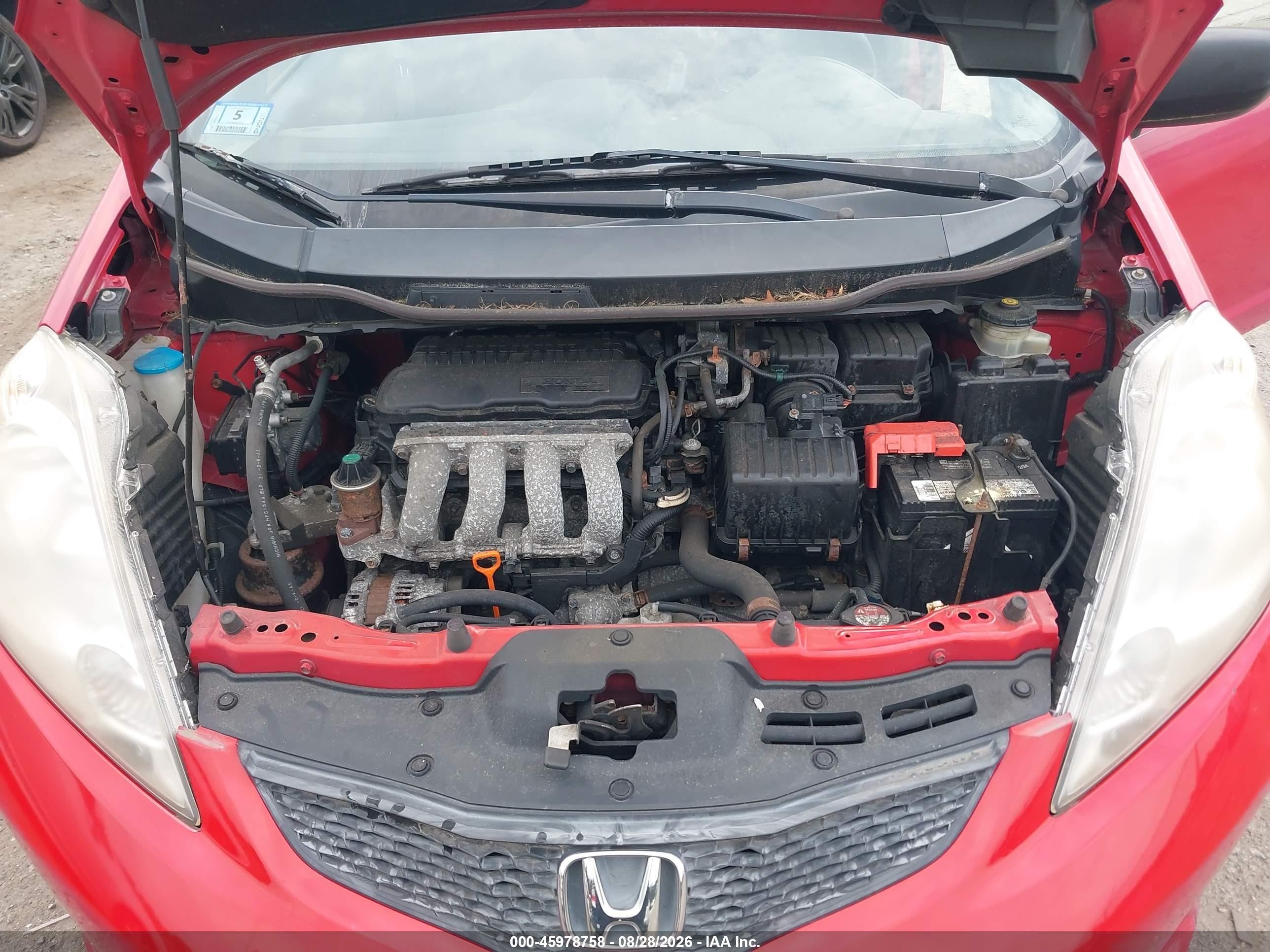 2009 Honda Fit Sport Красный vin: JHMGE88429S002676