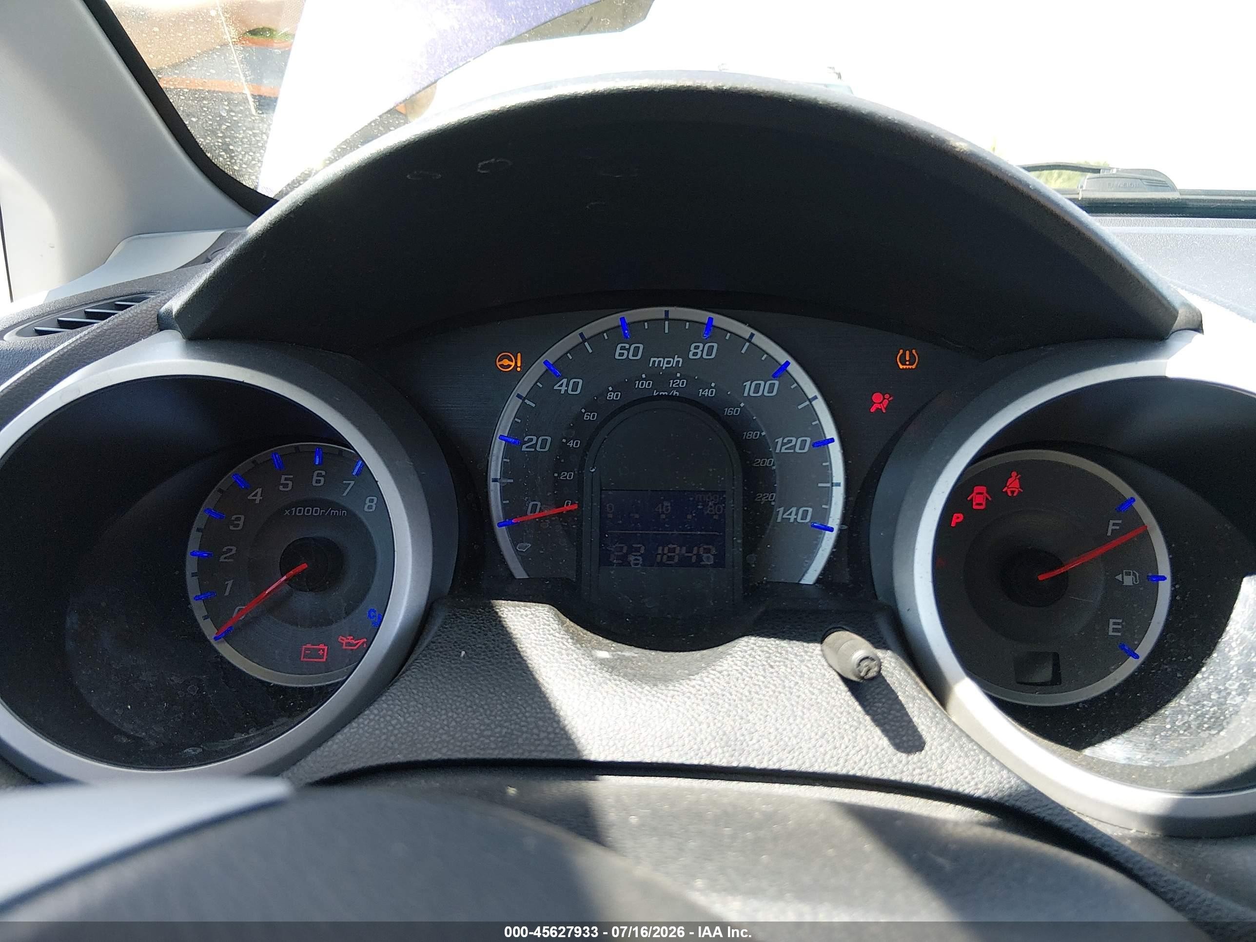 2009 Honda Fit Sport Blue vin: JHMGE88429S011233
