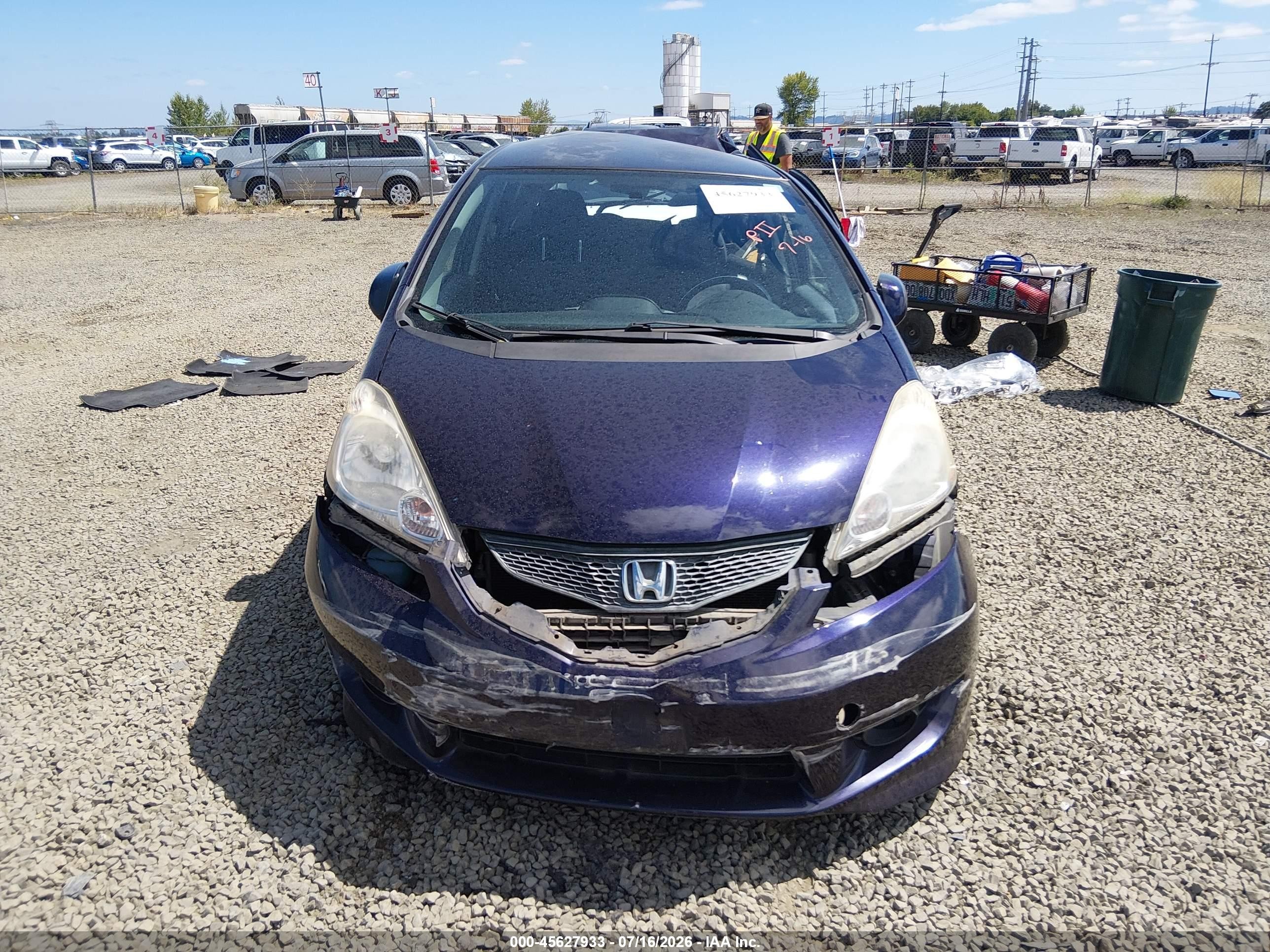 2009 Honda Fit Sport Blue vin: JHMGE88429S011233