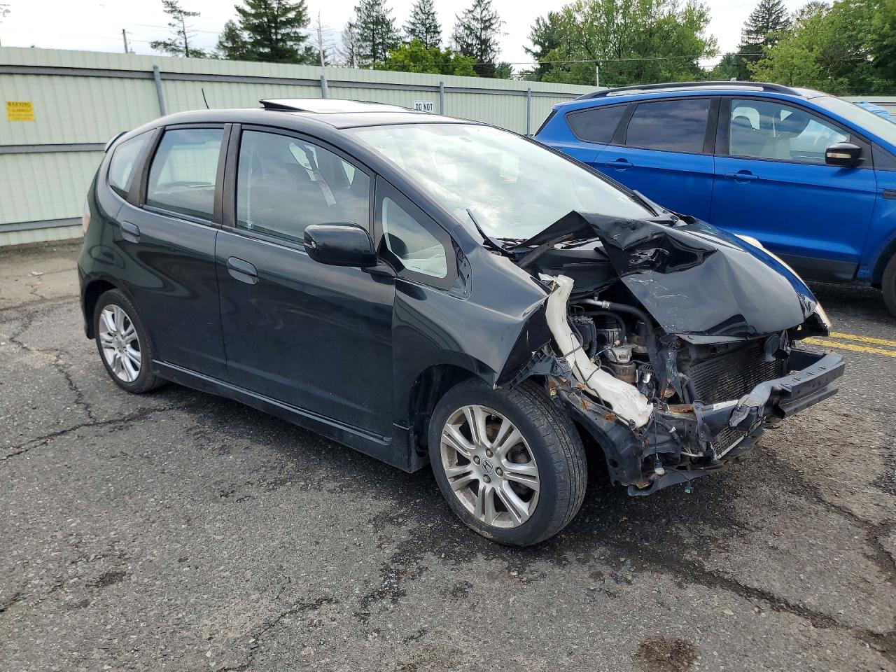 2009 Honda Fit Sport Black vin: JHMGE88429S027724