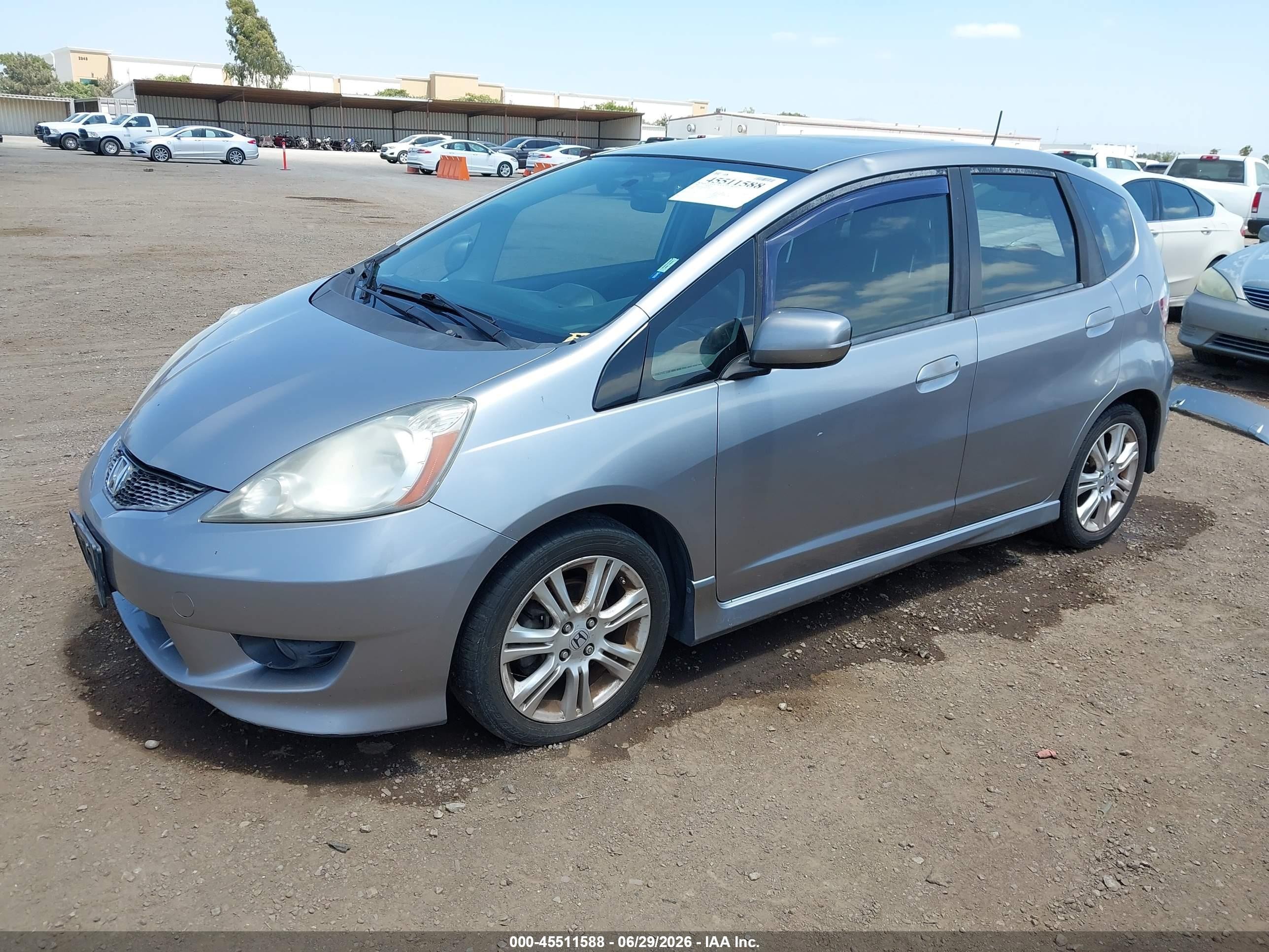 2009 Honda Fit Sport Gray vin: JHMGE88429S032308