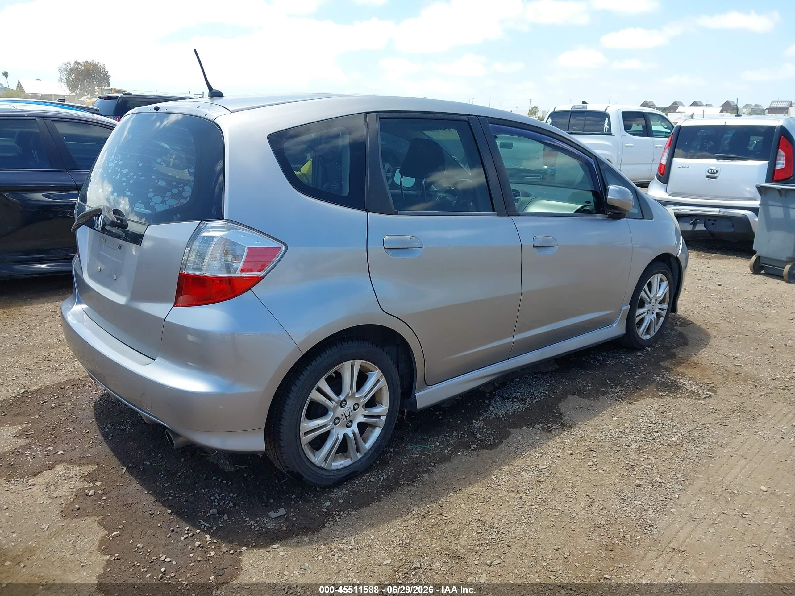 2009 Honda Fit Sport Gray vin: JHMGE88429S032308