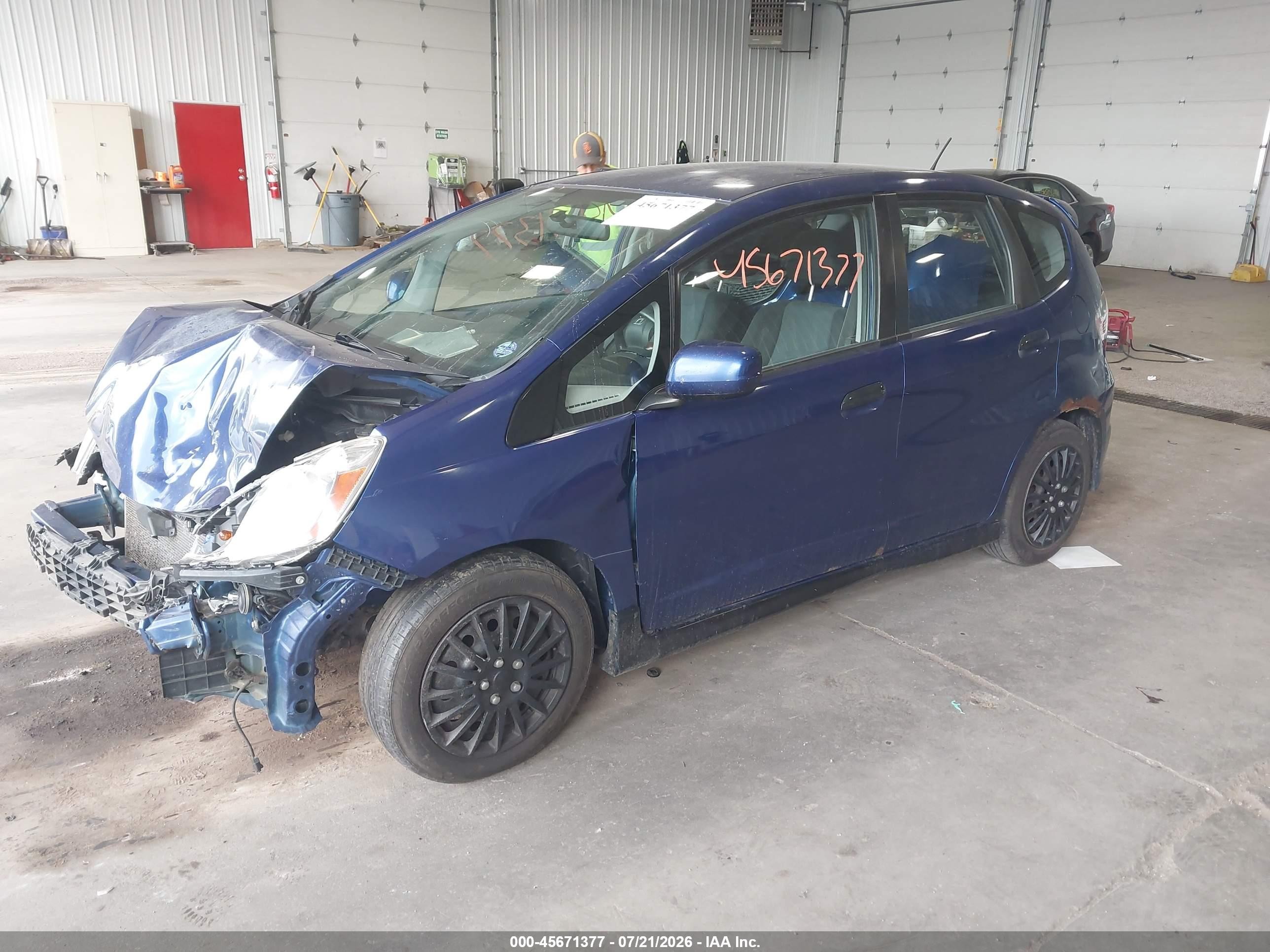 2009 Honda Fit Sport Синий vin: JHMGE88429S034382