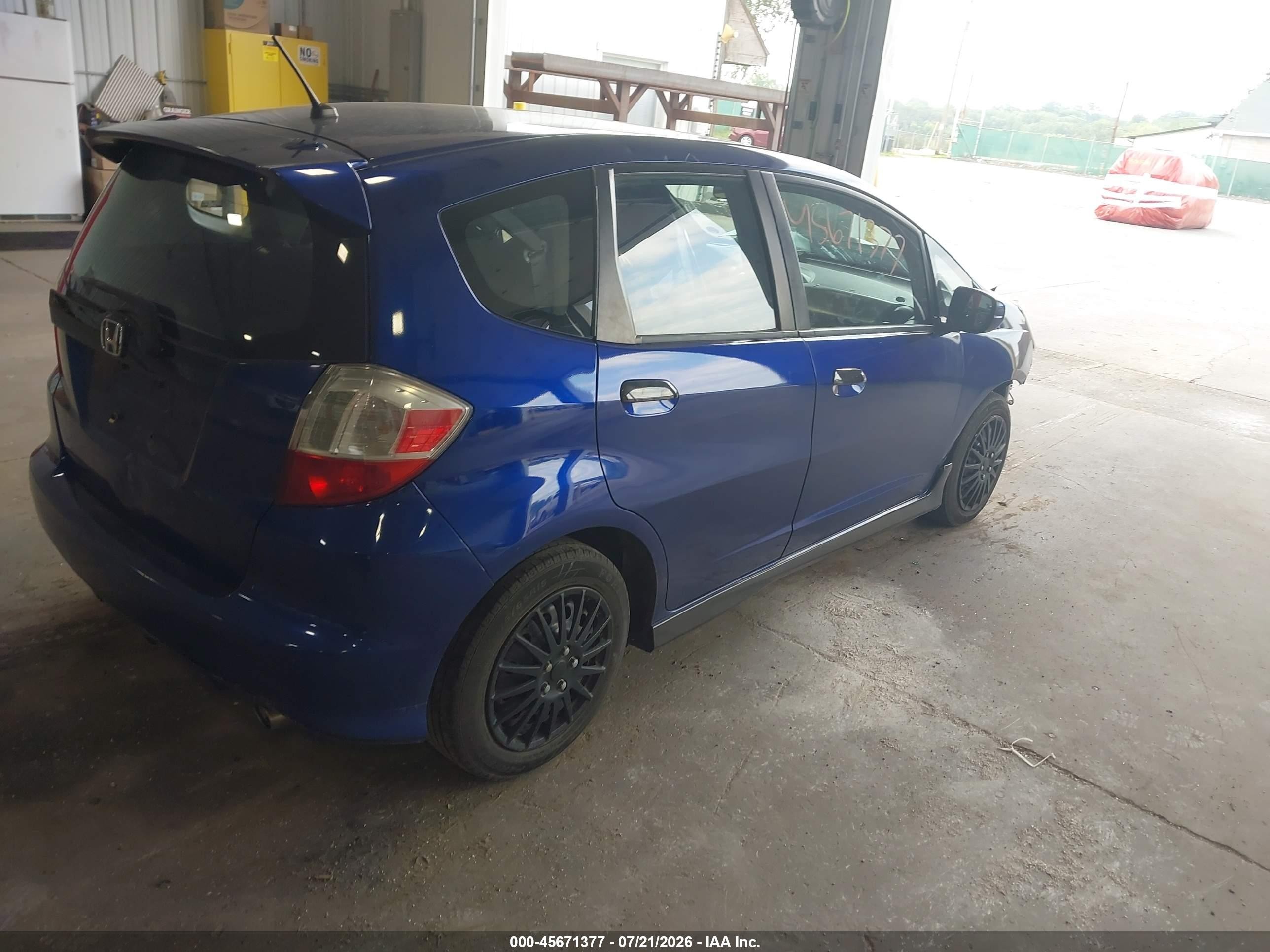 2009 Honda Fit Sport Синий vin: JHMGE88429S034382