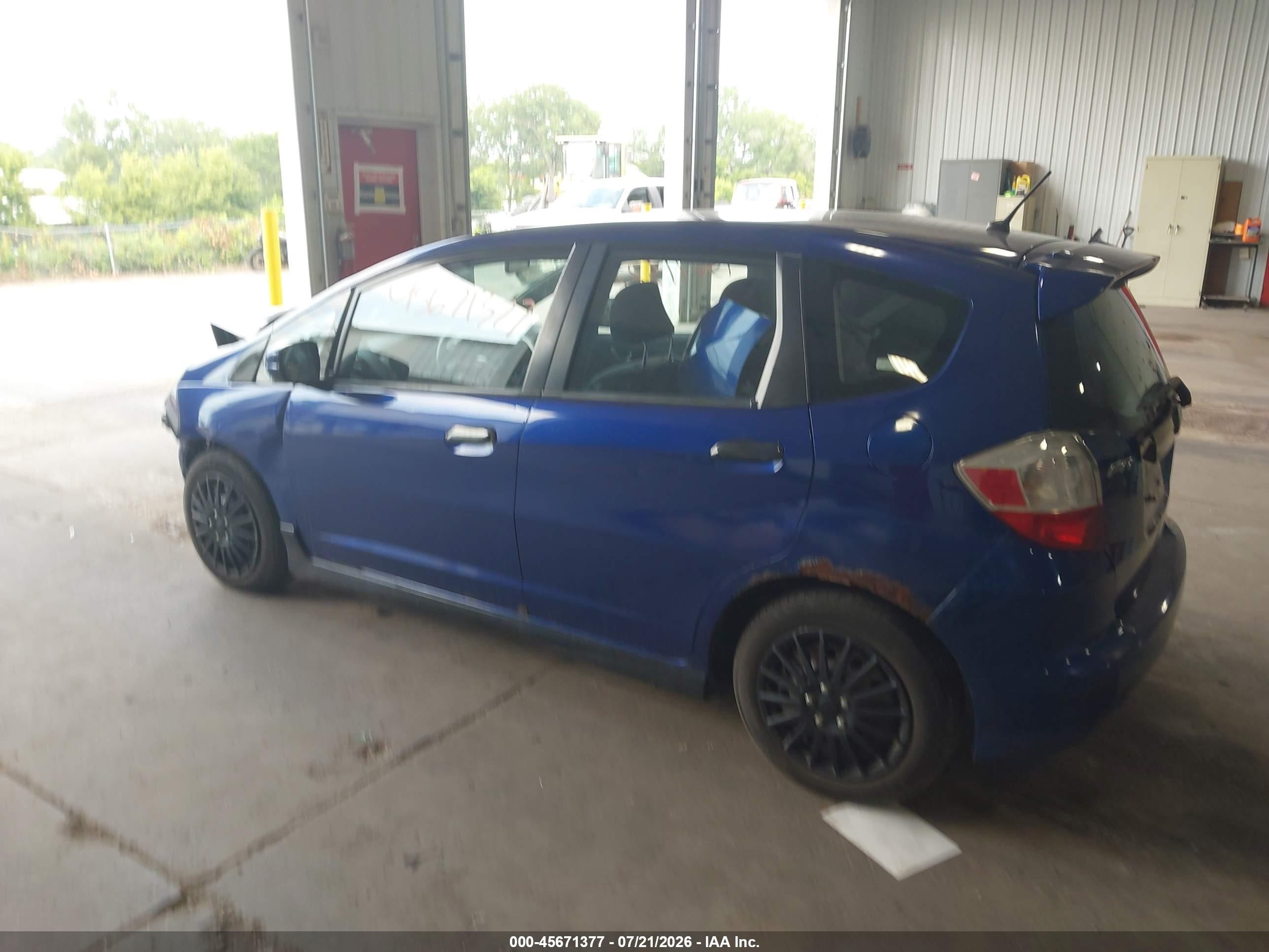 2009 Honda Fit Sport Синий vin: JHMGE88429S034382