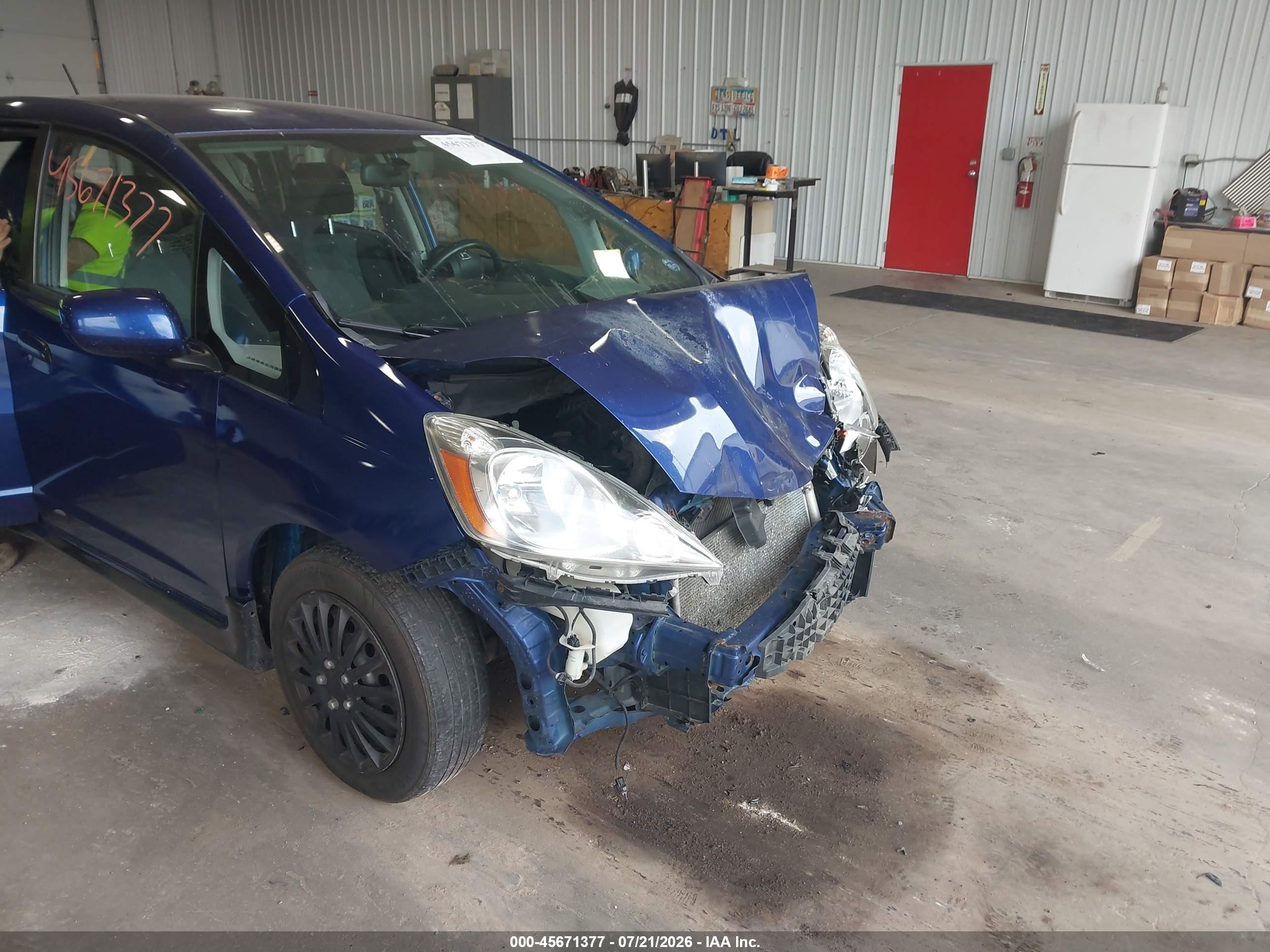 2009 Honda Fit Sport Синий vin: JHMGE88429S034382