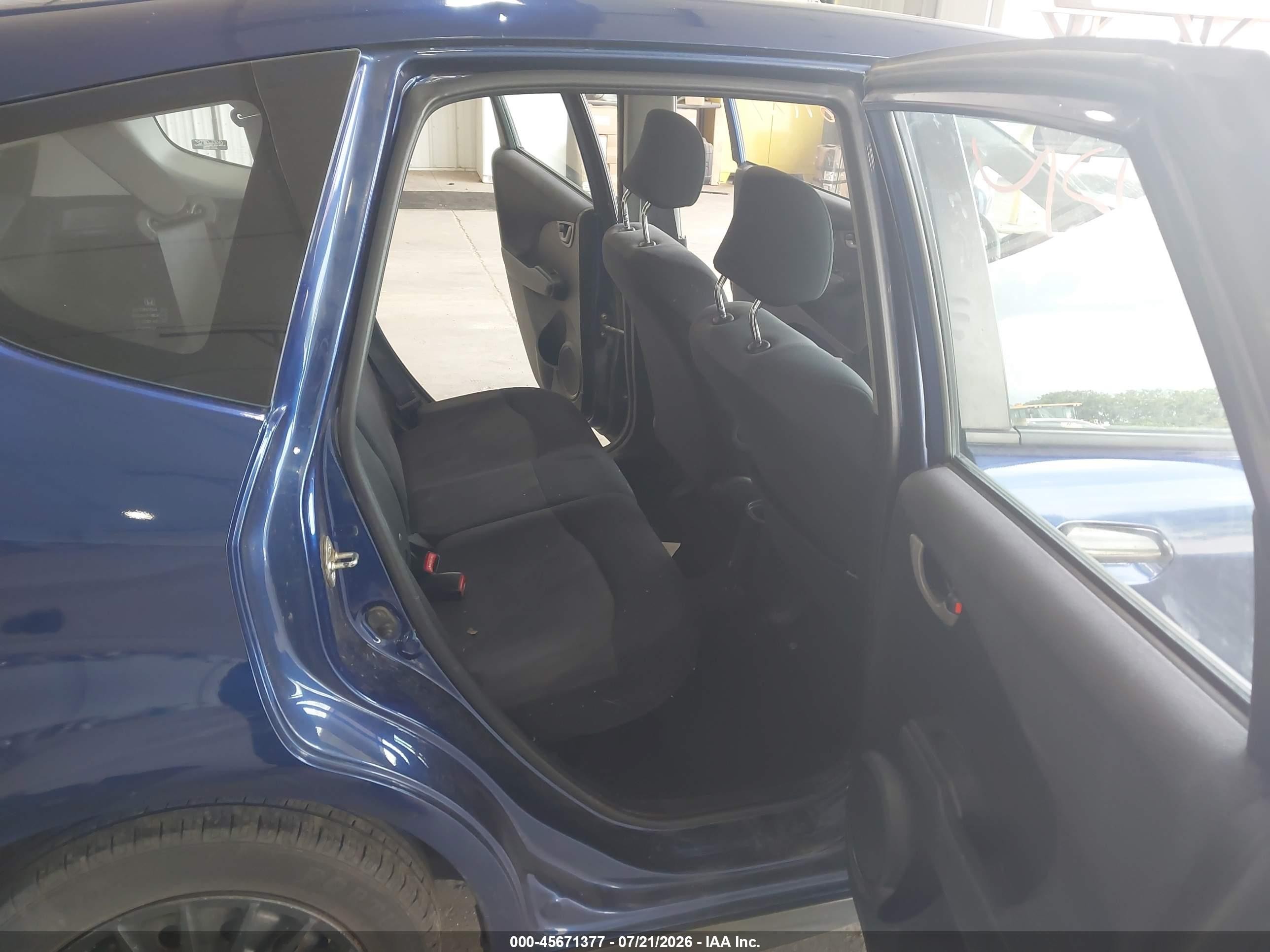 2009 Honda Fit Sport Синий vin: JHMGE88429S034382
