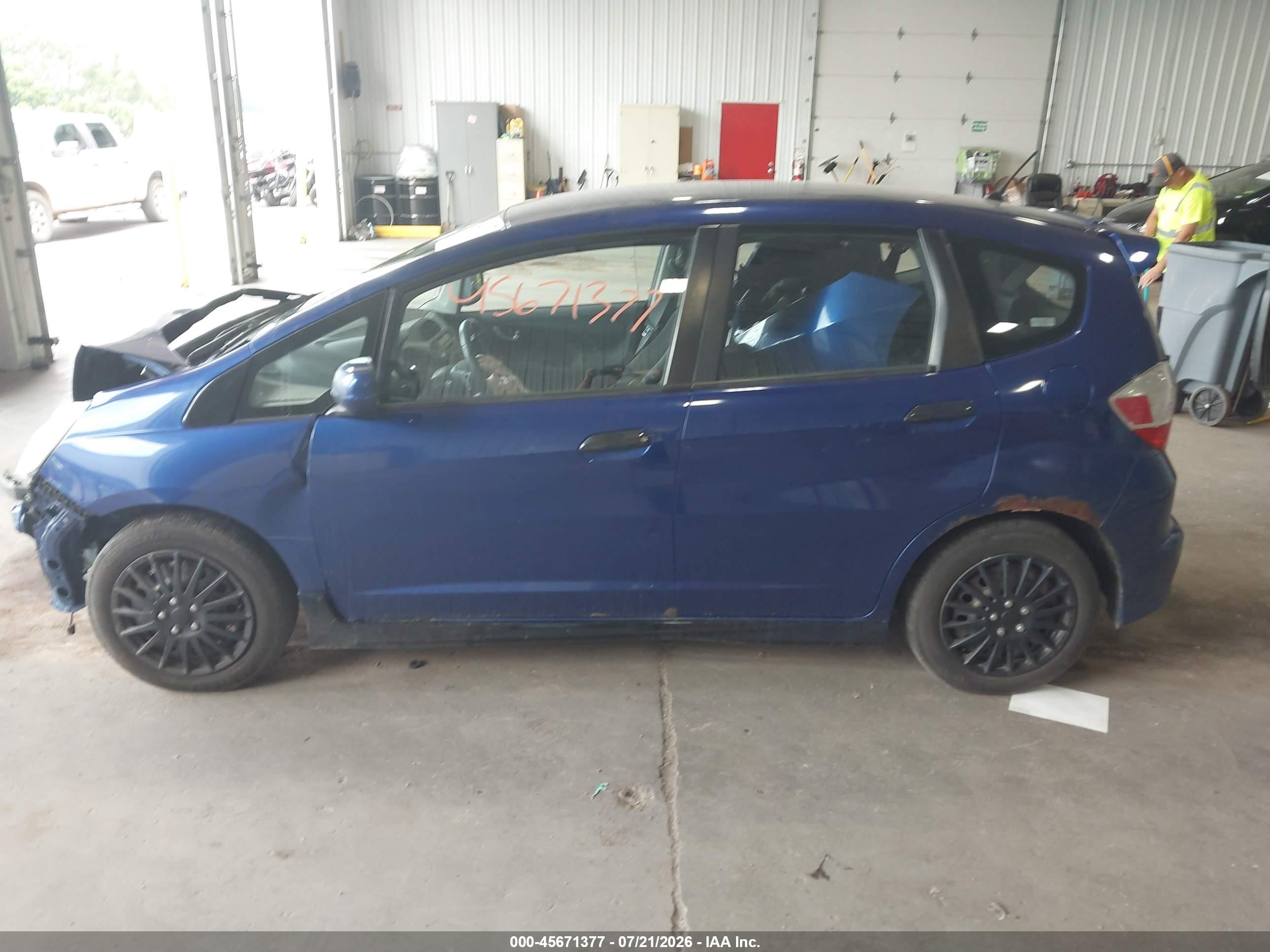 2009 Honda Fit Sport Синий vin: JHMGE88429S034382