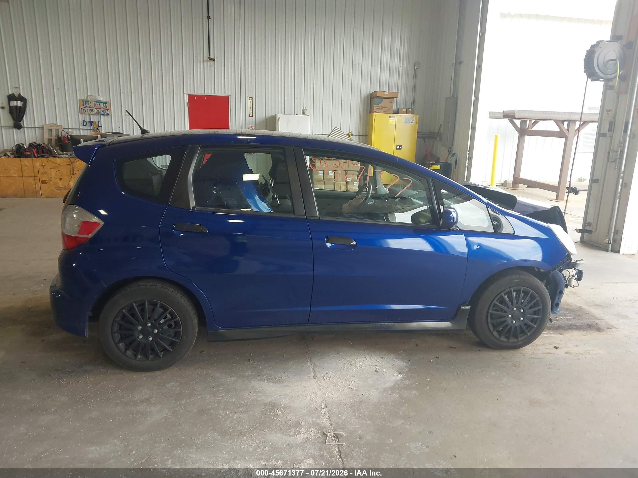 2009 Honda Fit Sport Синий vin: JHMGE88429S034382