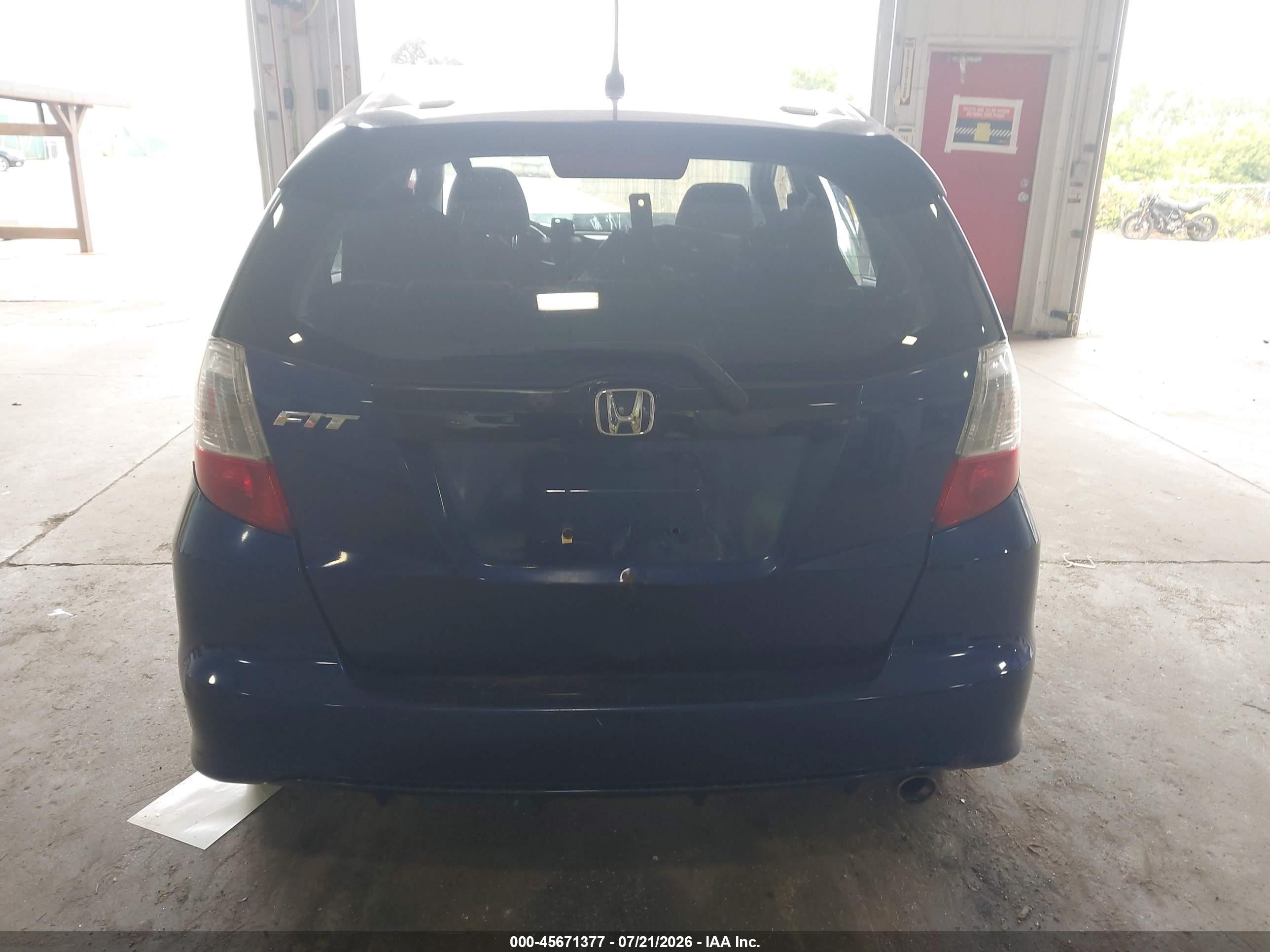 2009 Honda Fit Sport Синий vin: JHMGE88429S034382