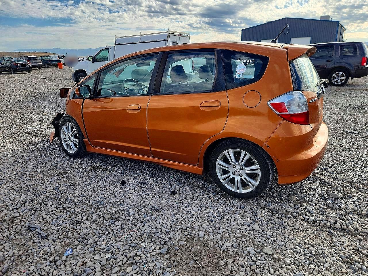 2009 Honda Fit Sport Orange vin: JHMGE88429S058343