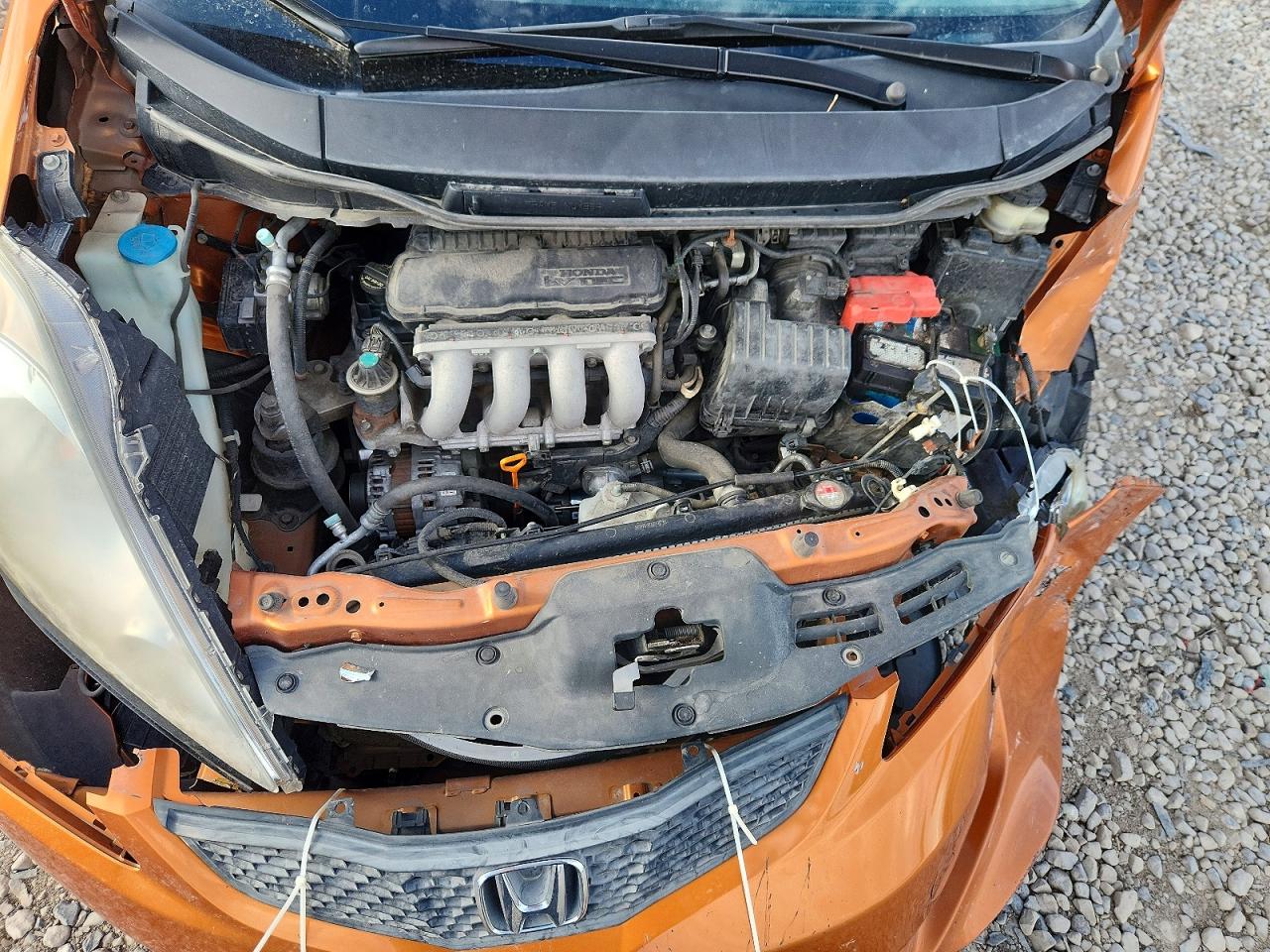2009 Honda Fit Sport Orange vin: JHMGE88429S058343