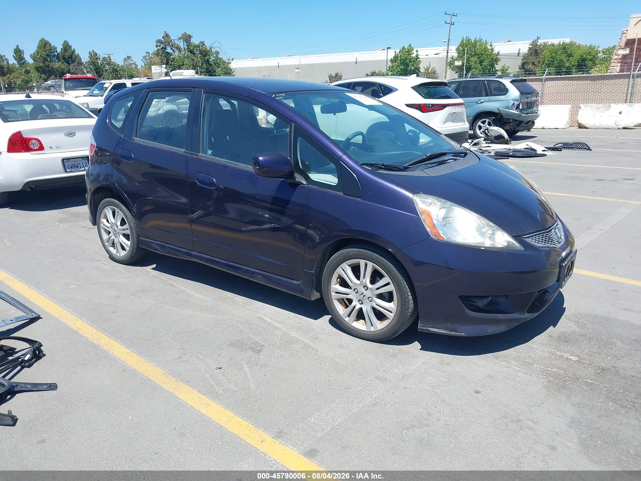 2009 Honda Fit Sport Purple vin: JHMGE88429S063526