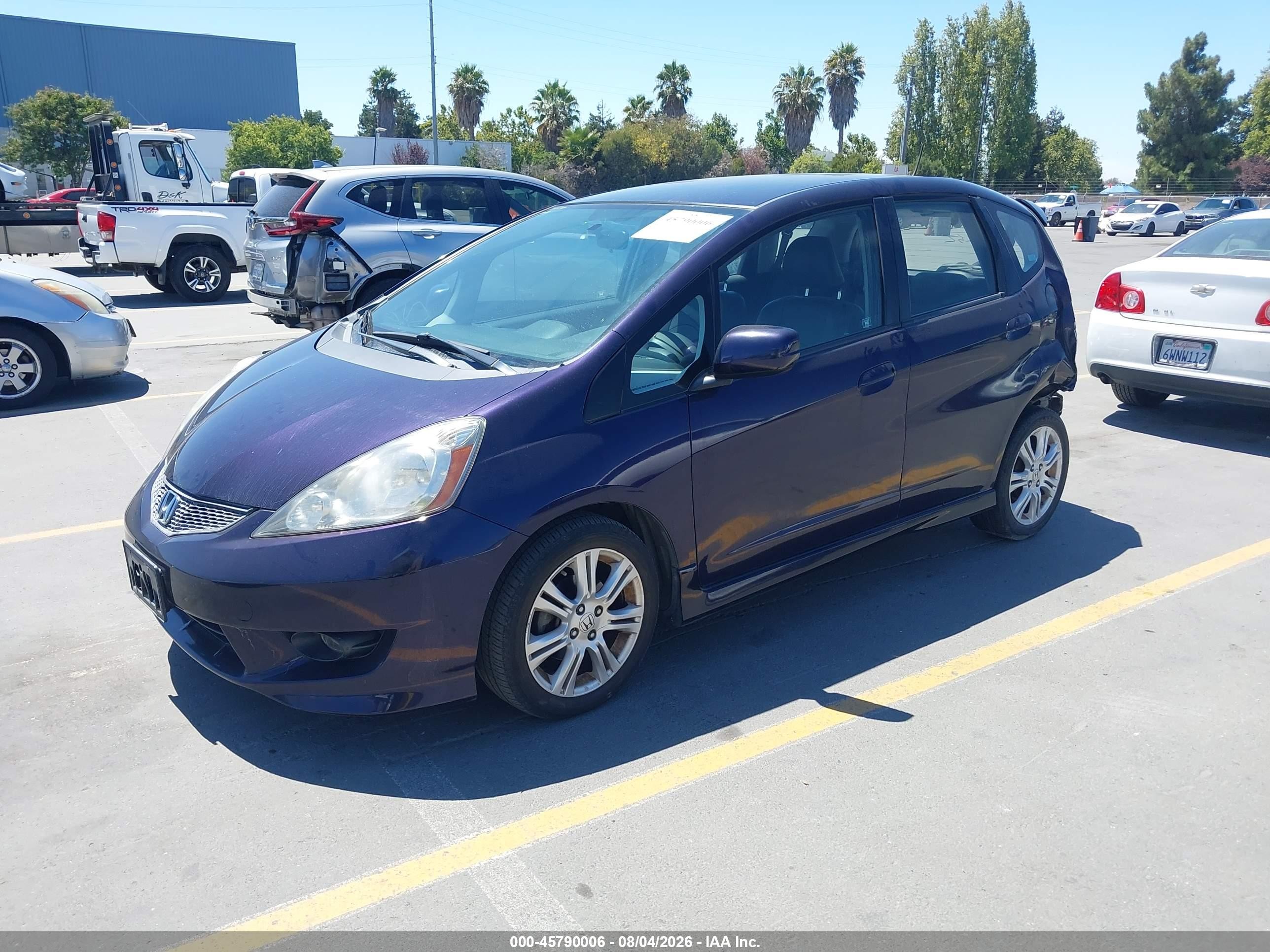 2009 Honda Fit Sport Purple vin: JHMGE88429S063526