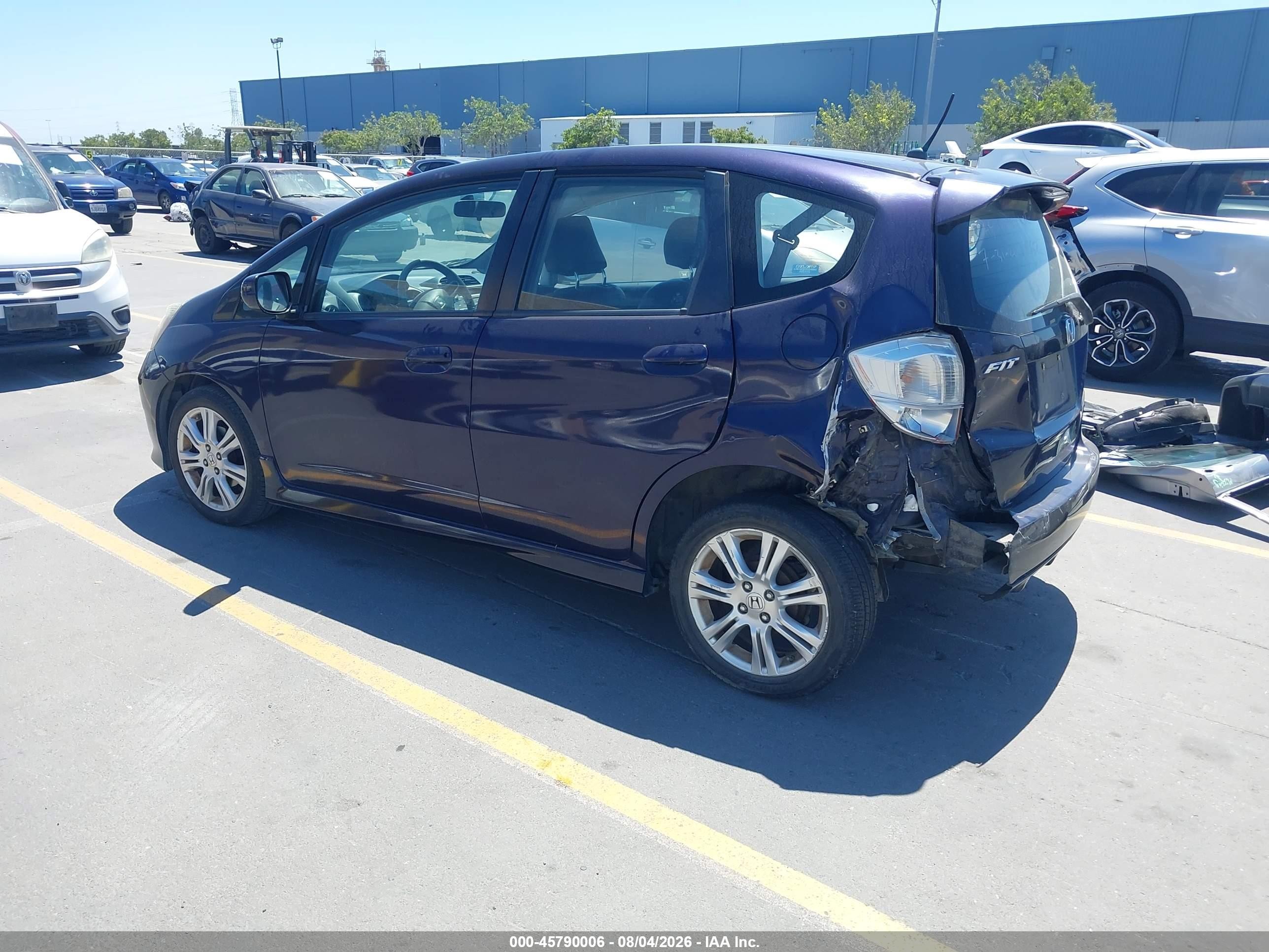 2009 Honda Fit Sport Purple vin: JHMGE88429S063526