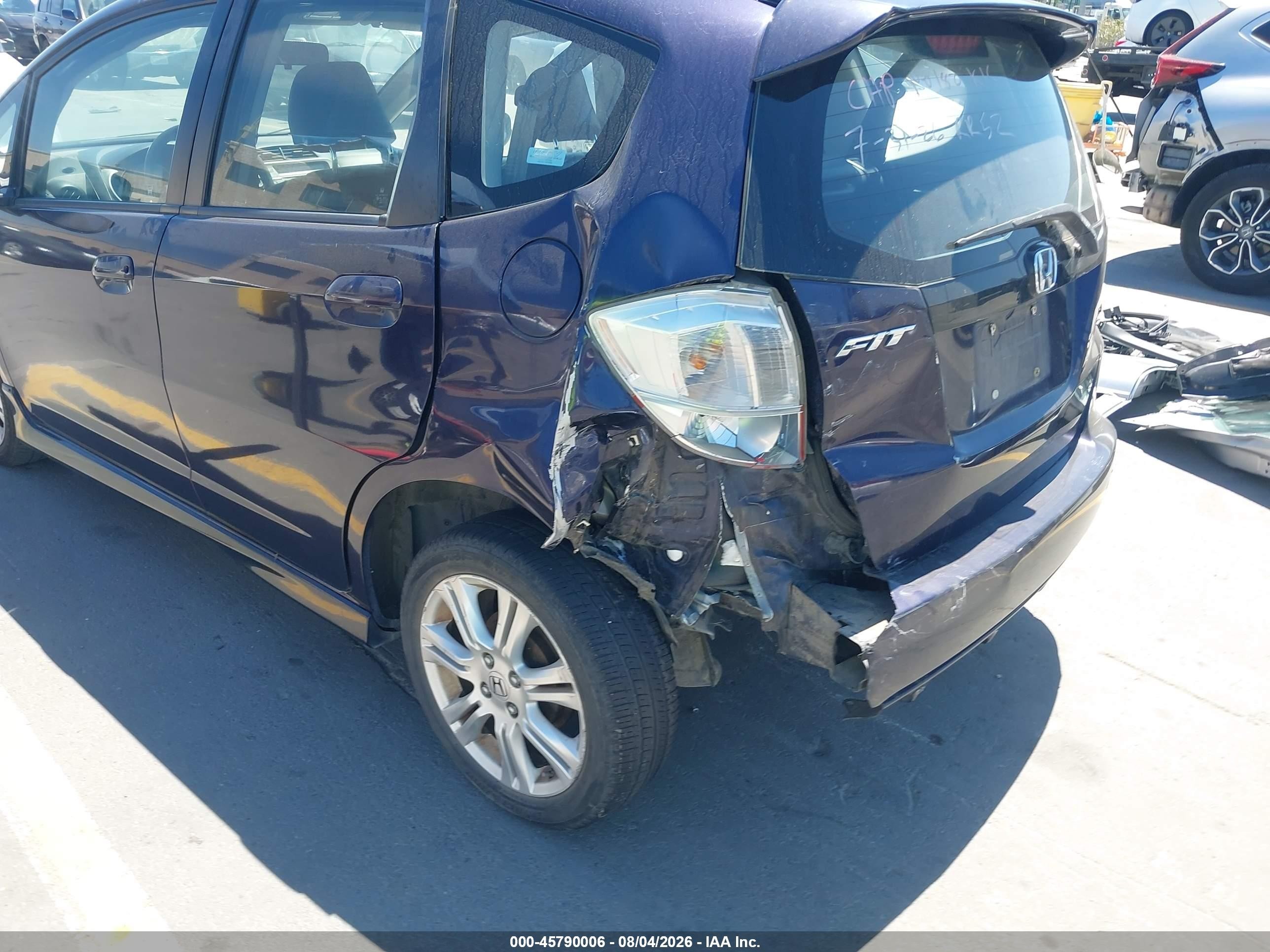 2009 Honda Fit Sport Purple vin: JHMGE88429S063526