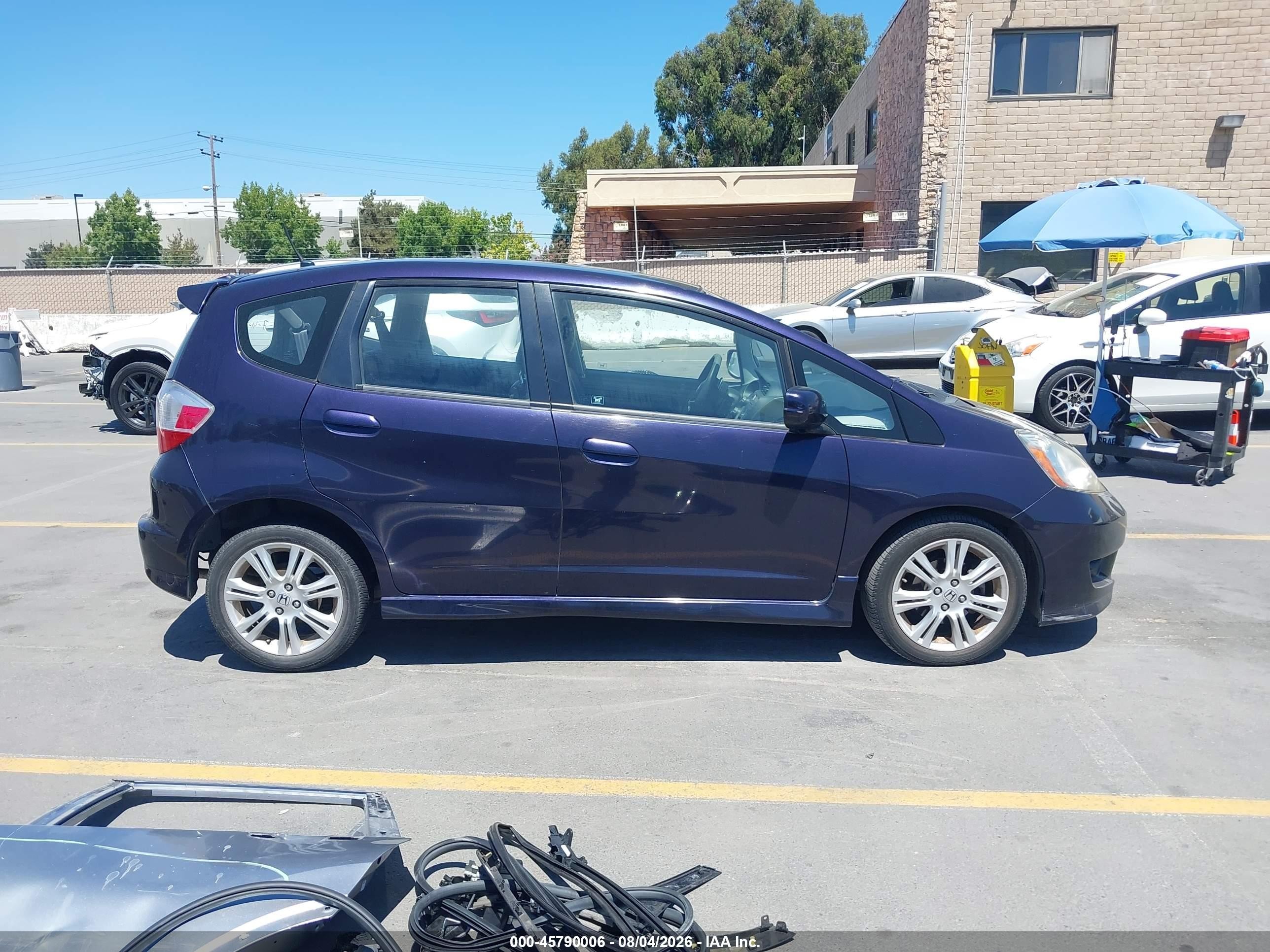 2009 Honda Fit Sport Purple vin: JHMGE88429S063526
