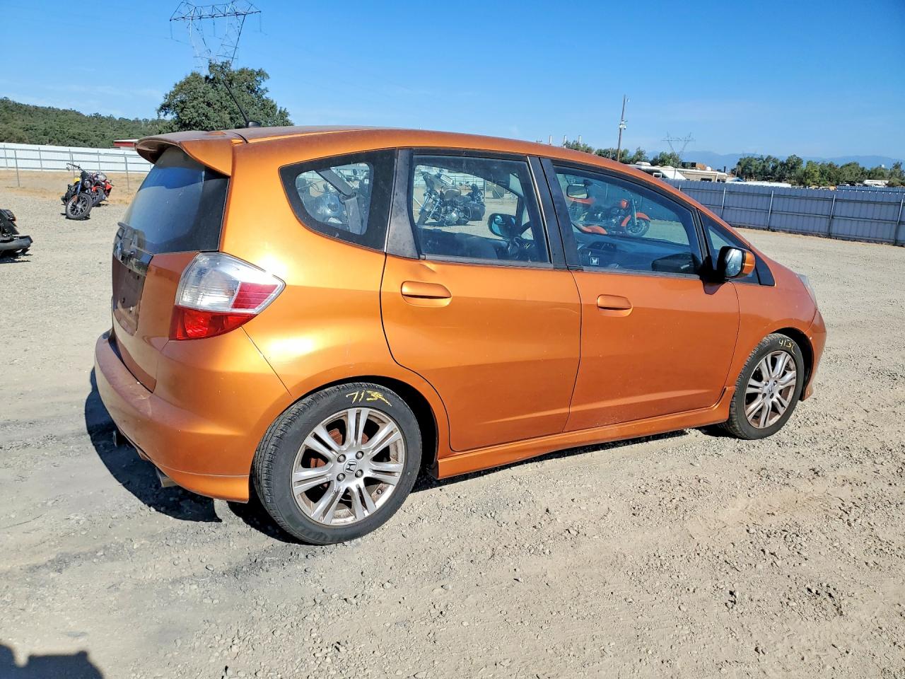 2009 Honda Fit Sport Orange vin: JHMGE88429S066409