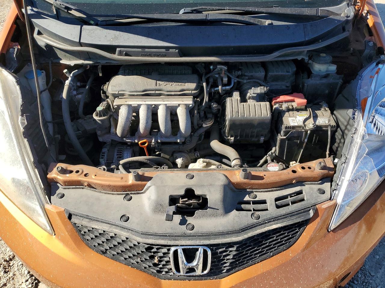2009 Honda Fit Sport Orange vin: JHMGE88429S066409