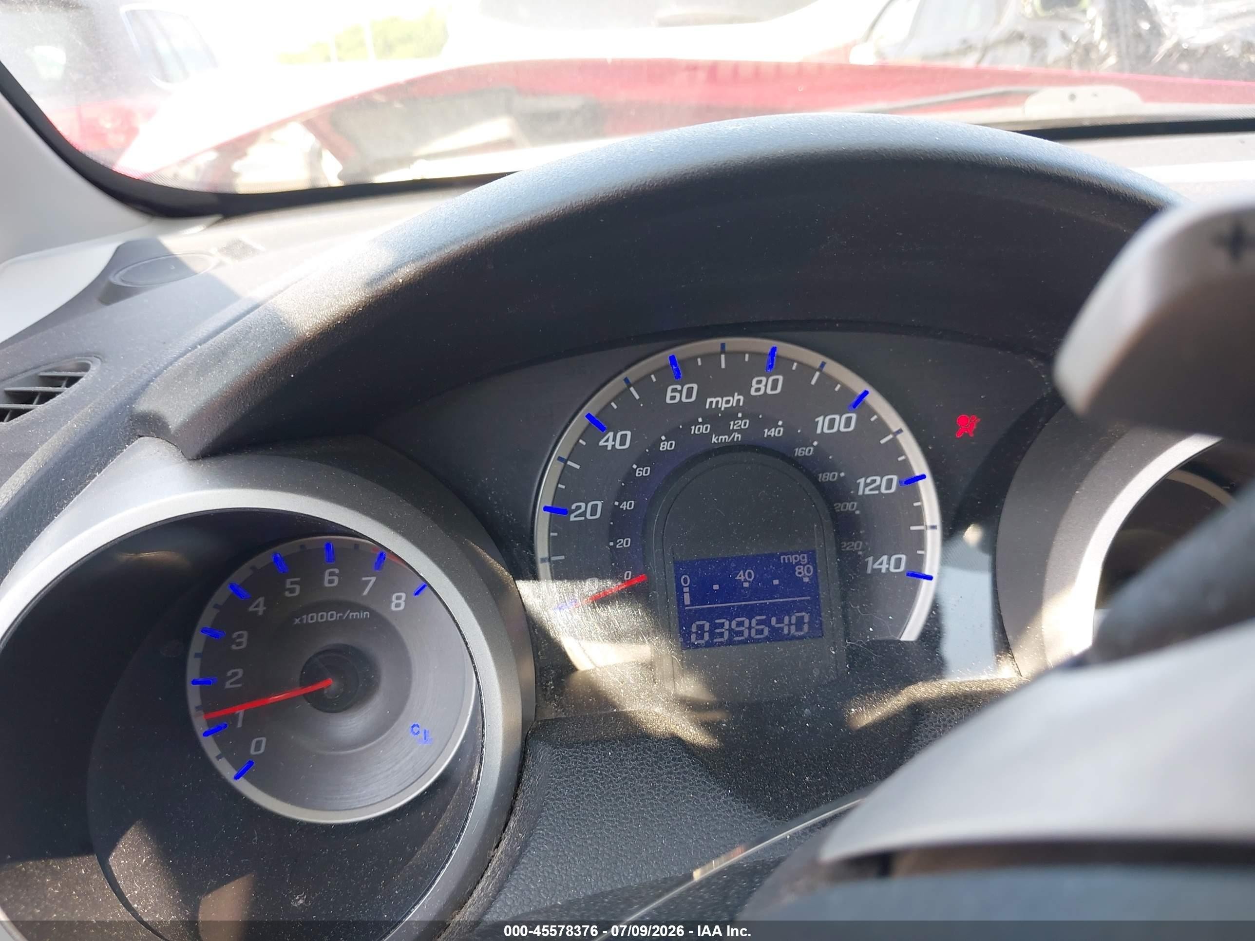 2009 Honda Fit Sport Red vin: JHMGE88429S073702