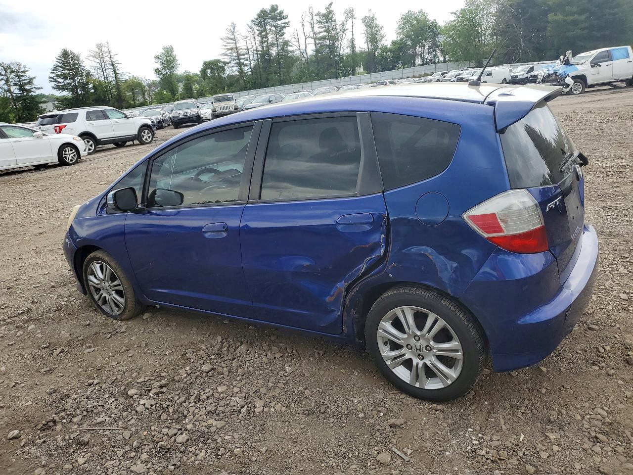 2009 Honda Fit Sport Blue vin: JHMGE88439C005810