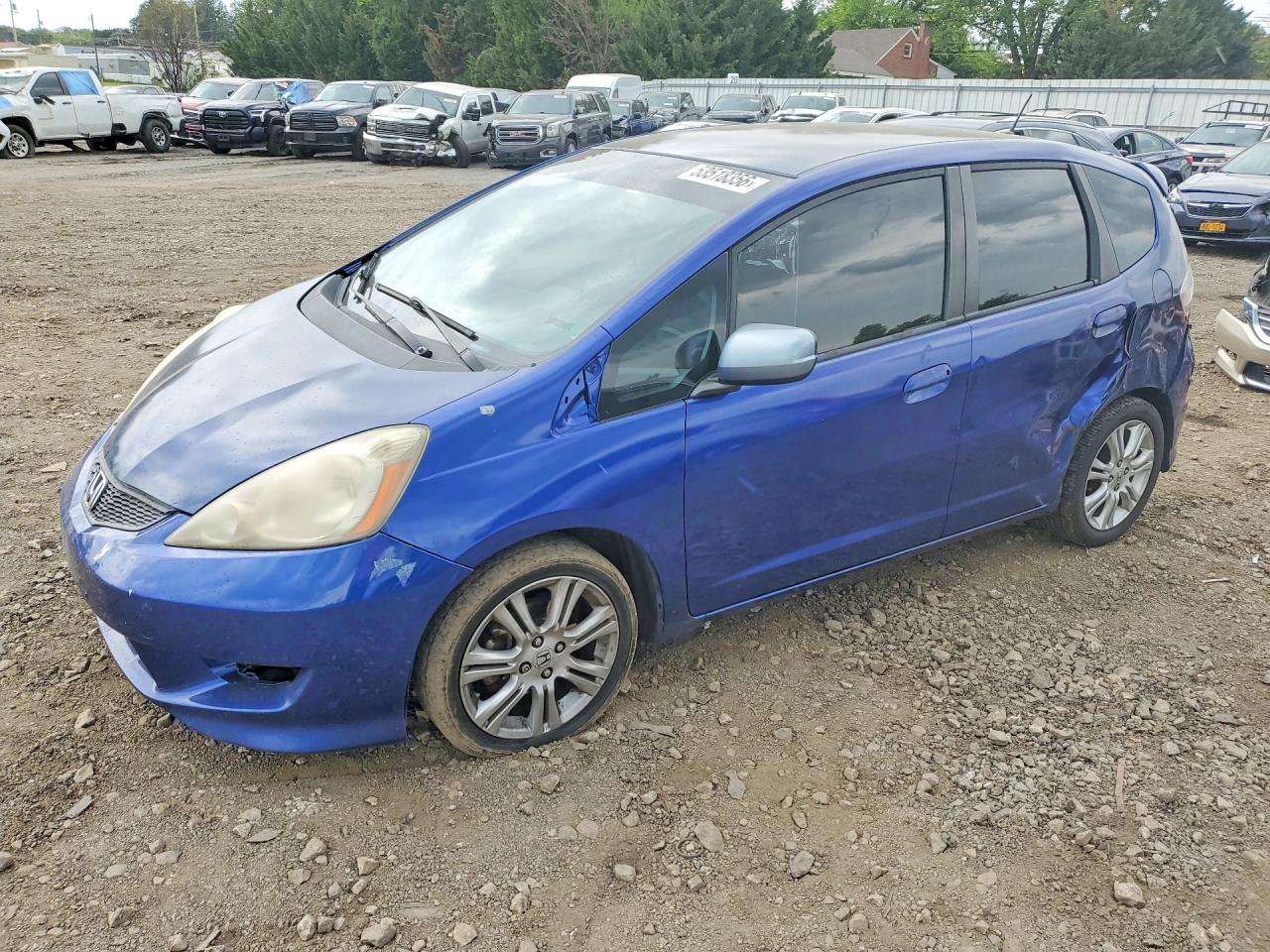 2009 Honda Fit Sport Blue vin: JHMGE88439C005810