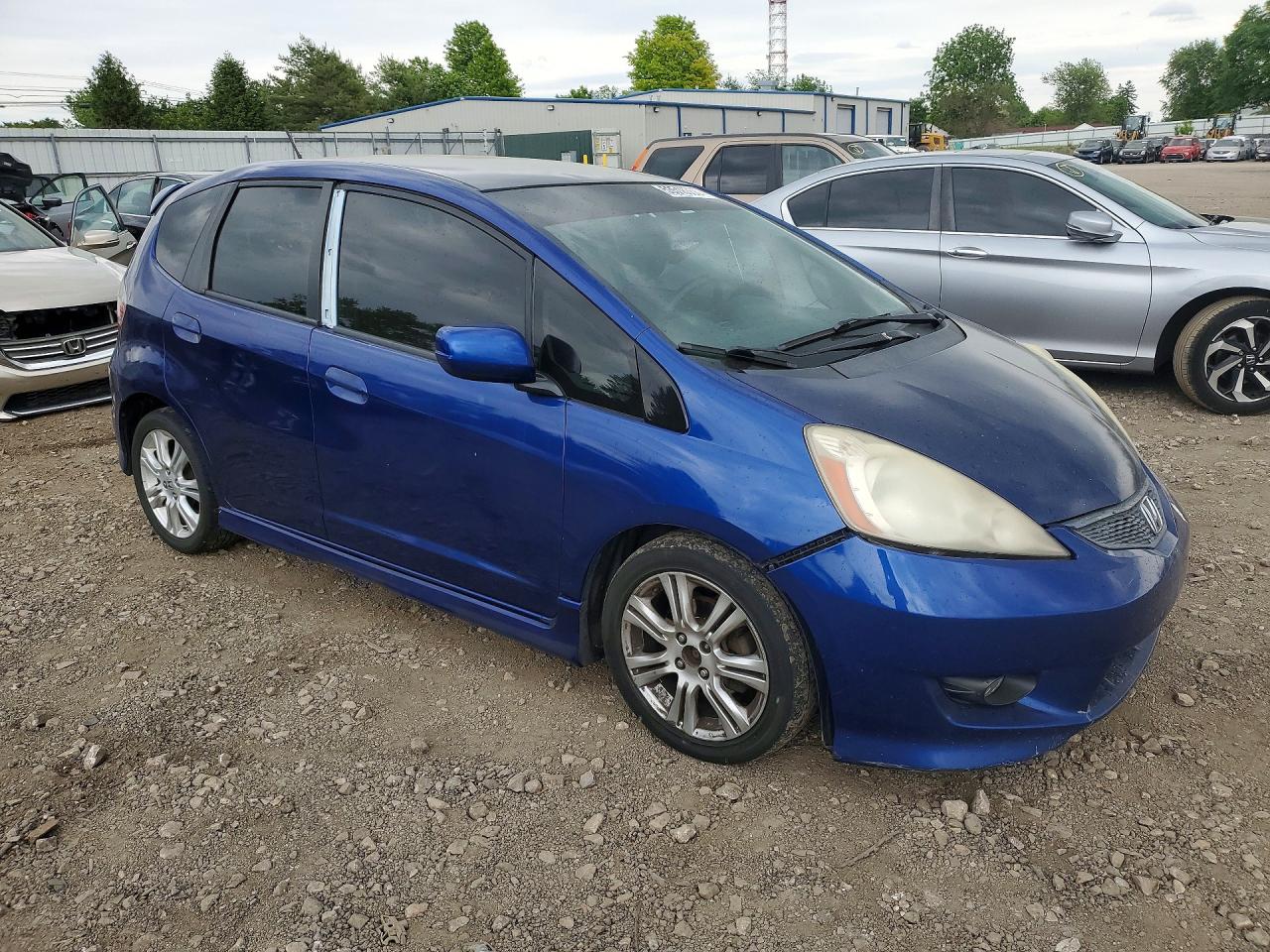 2009 Honda Fit Sport Blue vin: JHMGE88439C005810