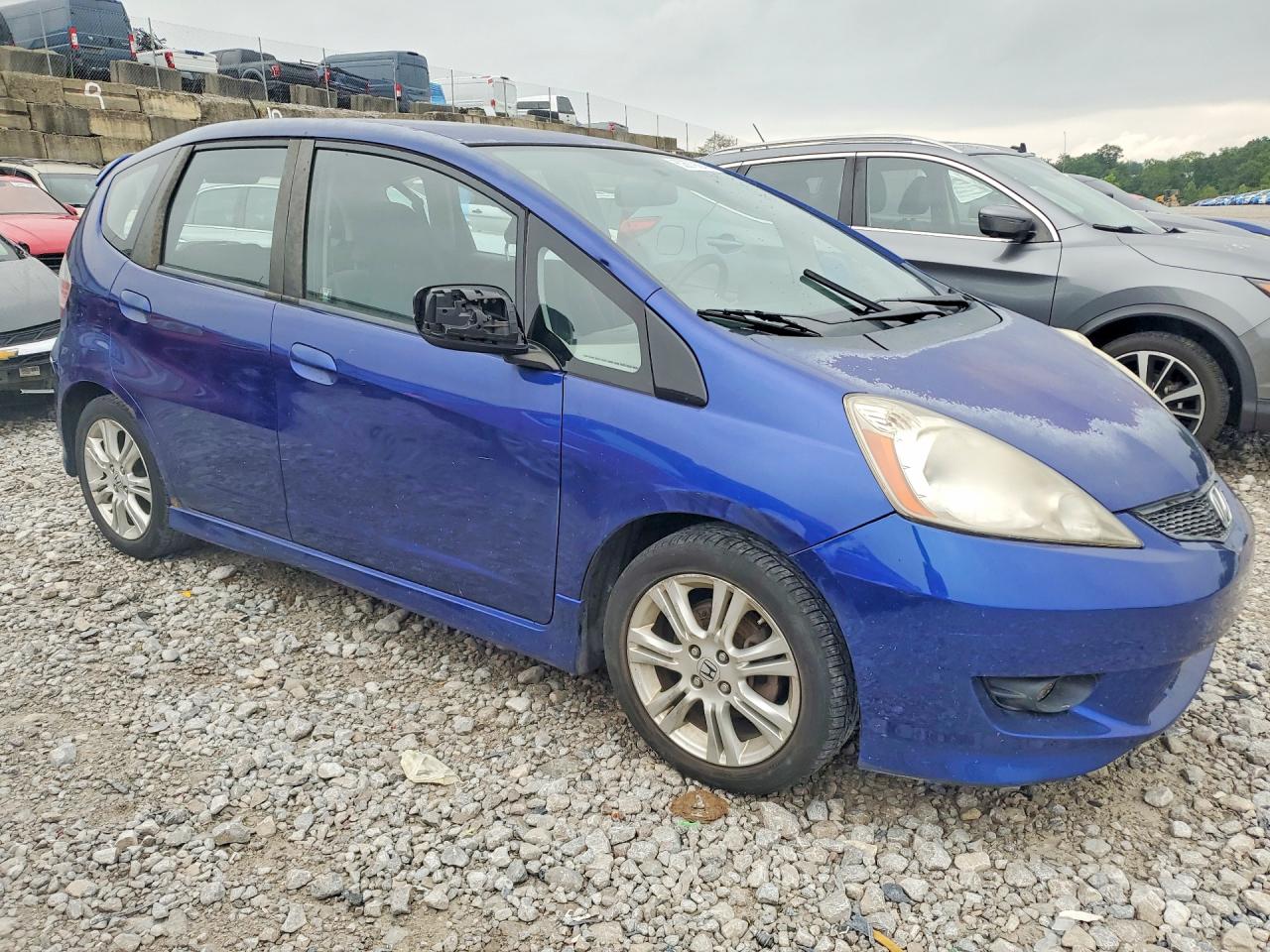2009 Honda Fit Sport Blue vin: JHMGE88439S007840