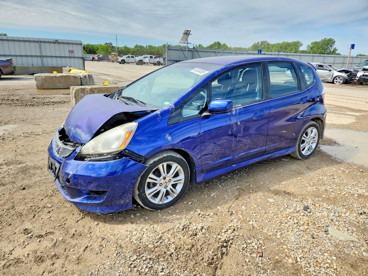 2009 Honda Fit Sport Blue vin: JHMGE88439S013301