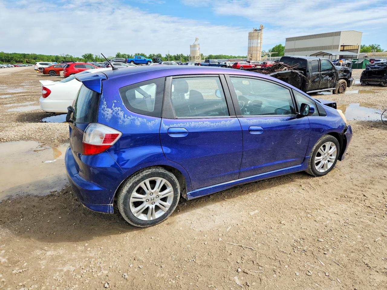 2009 Honda Fit Sport Blue vin: JHMGE88439S013301