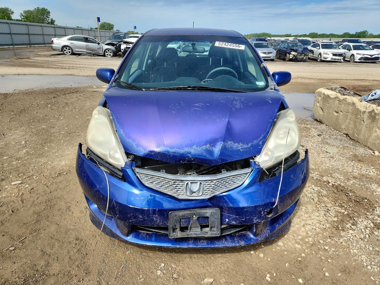 2009 Honda Fit Sport Blue vin: JHMGE88439S013301